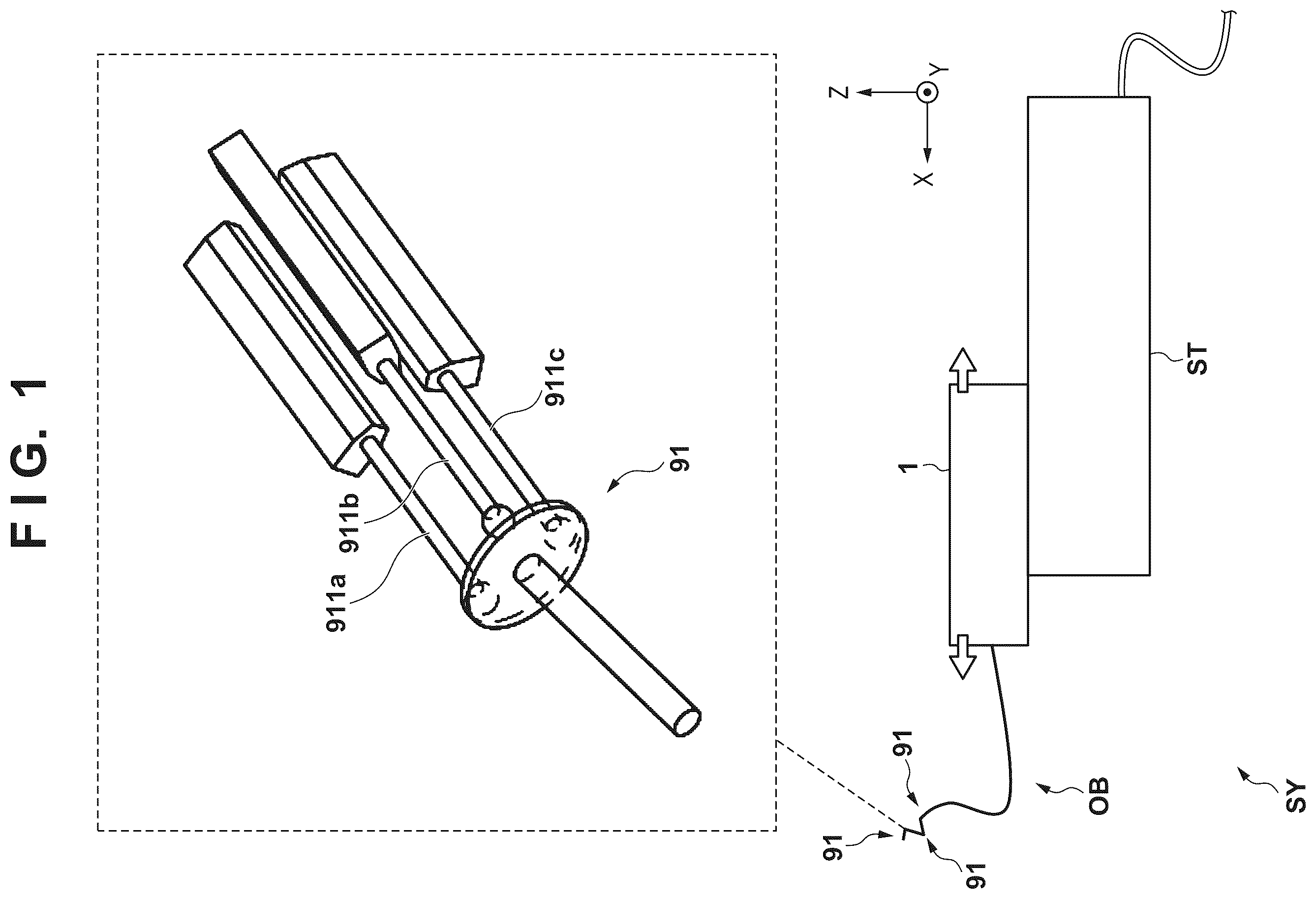 Patent US12576513 Figure 1 – Driving apparatus and inspection system