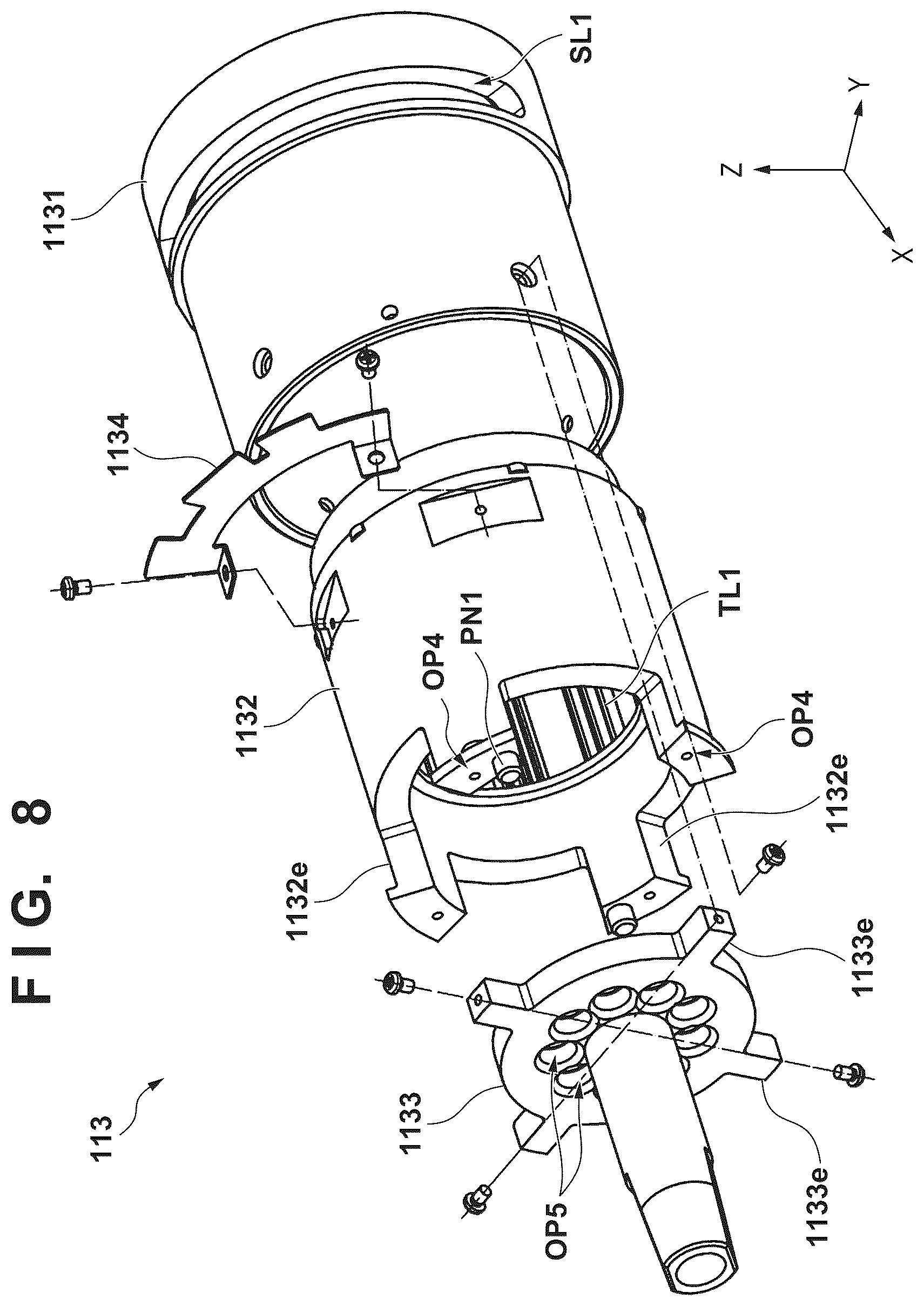 Patent US12576513 Figure 8 – Driving apparatus and inspection system