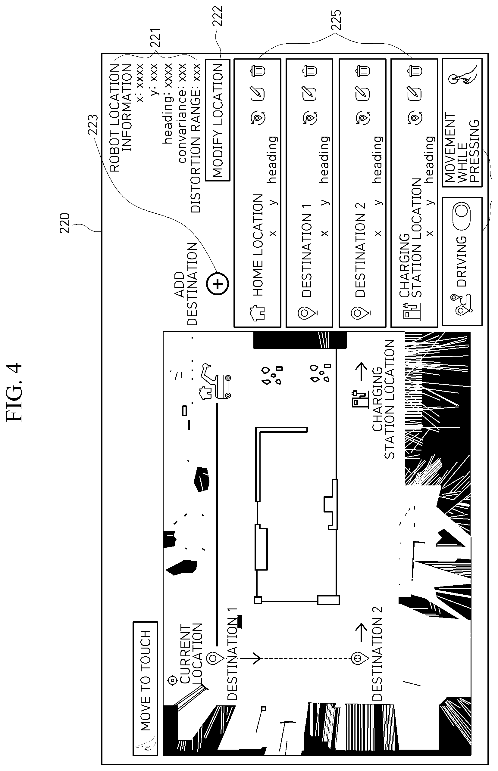 Patent US12576521 Figure 4 – Teaching device for mobile manipulator based on mobile robot and collaborative robot and method for setting interface thereof