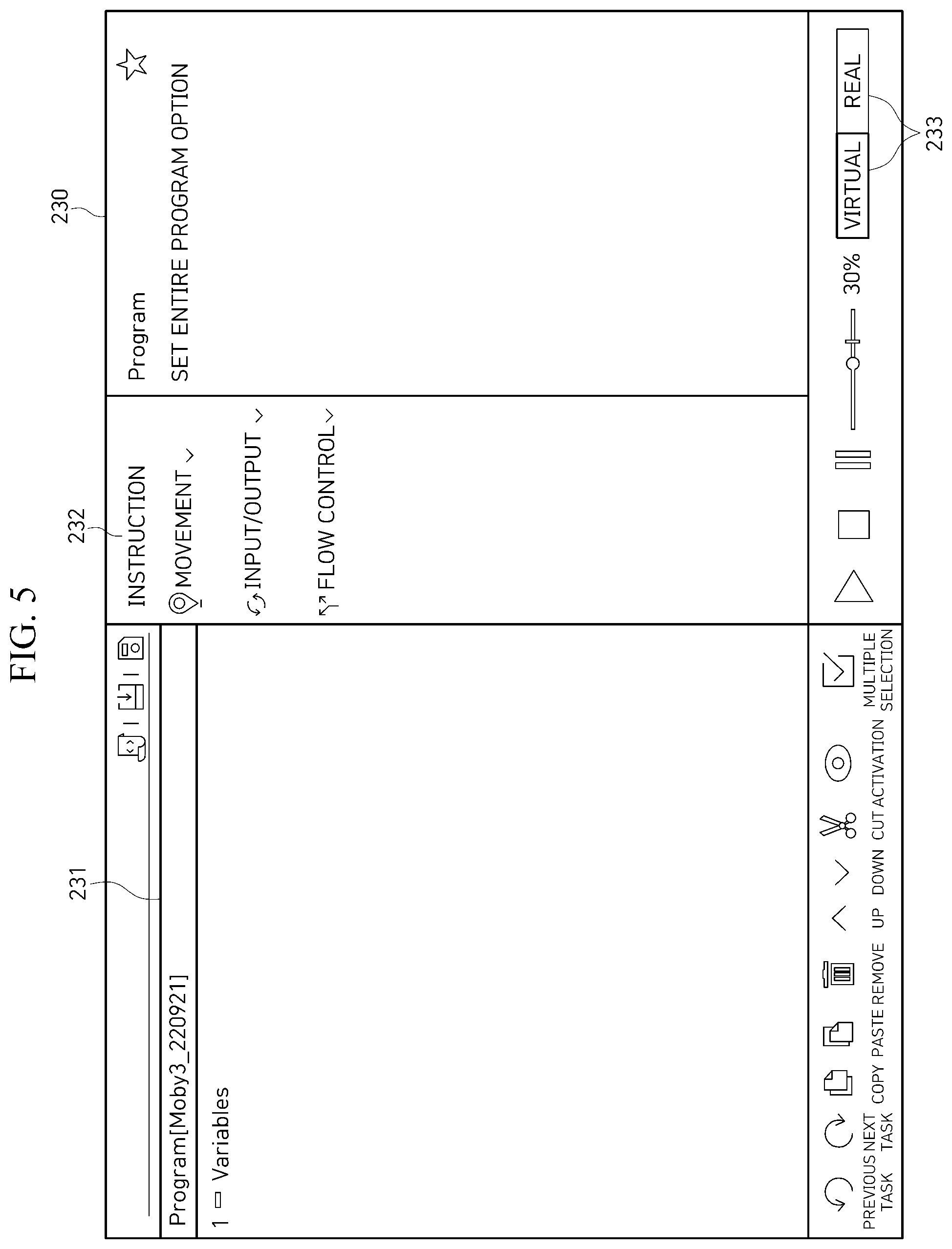 Patent US12576521 Figure 5 – Teaching device for mobile manipulator based on mobile robot and collaborative robot and method for setting interface thereof
