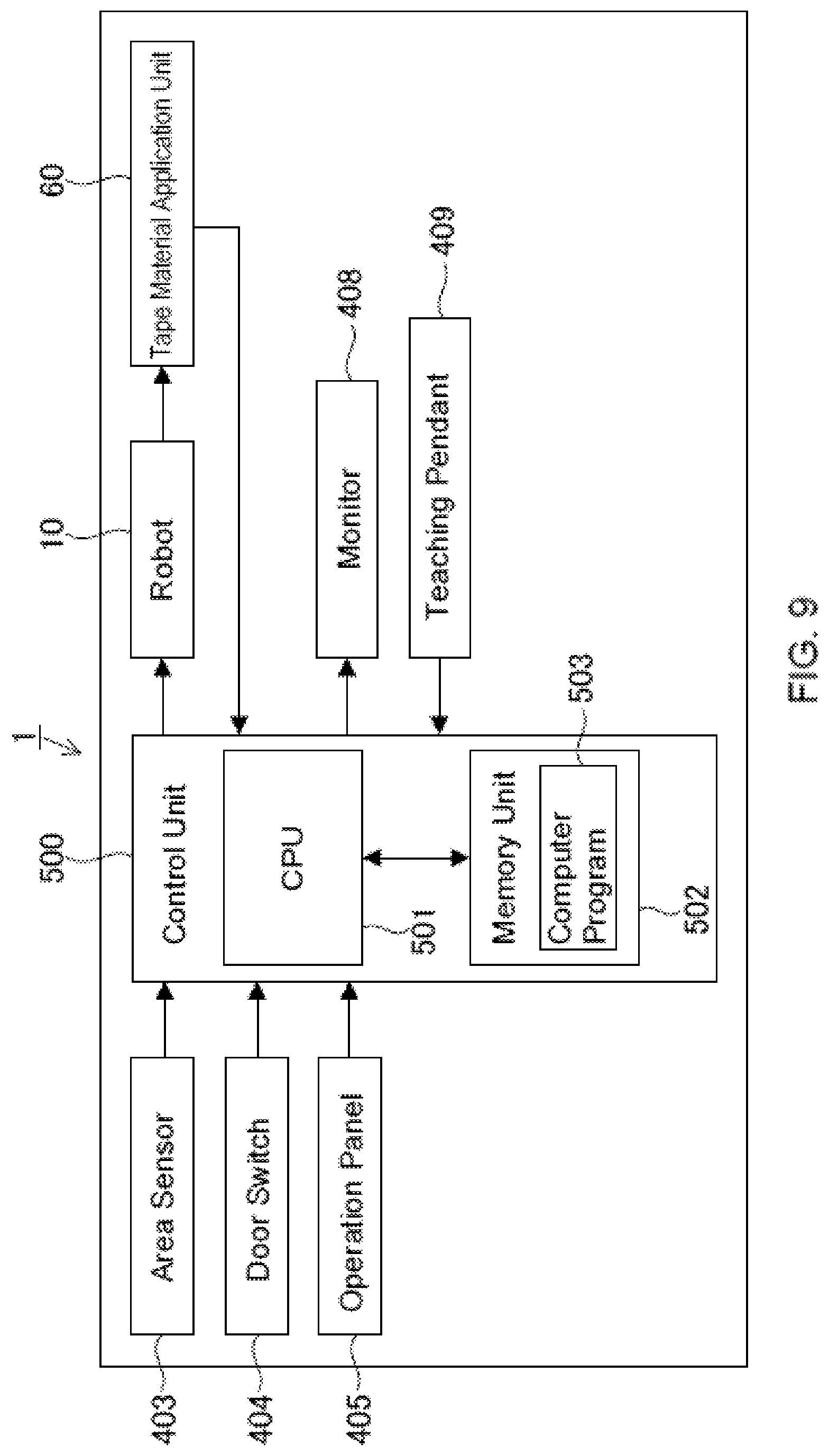 Patent US12576528 Figure 9 – Tape material applicator and computer program