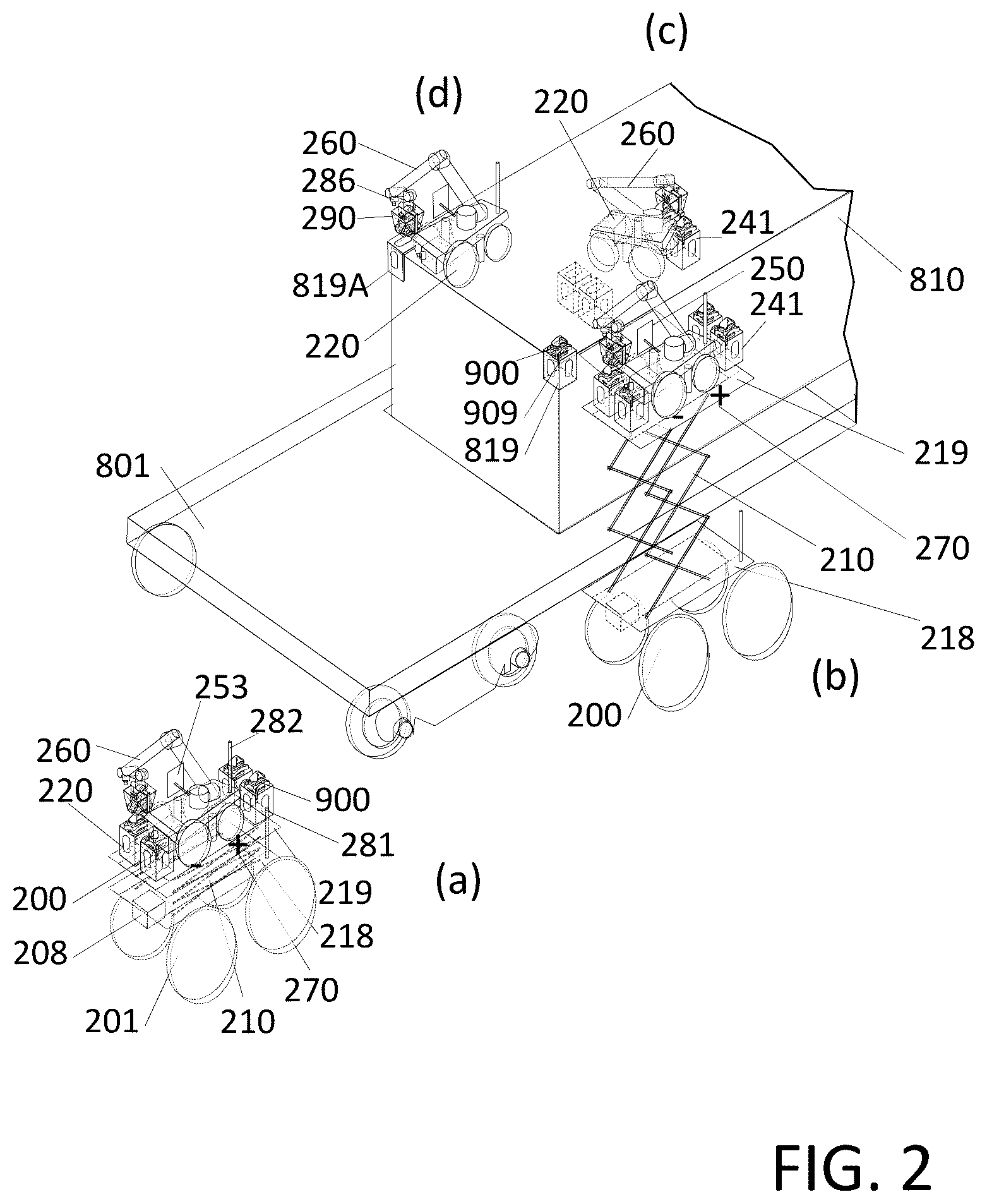 Patent US12576531 Figure 3 – Mobile robot system for handling railway IBC