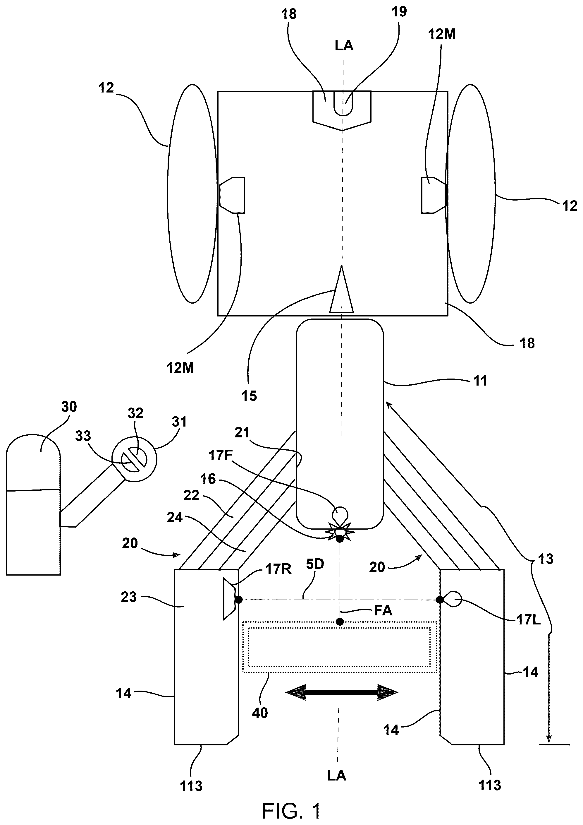 Patent US12576536 — Robotic with depth finding capability and method of using — Figure 1