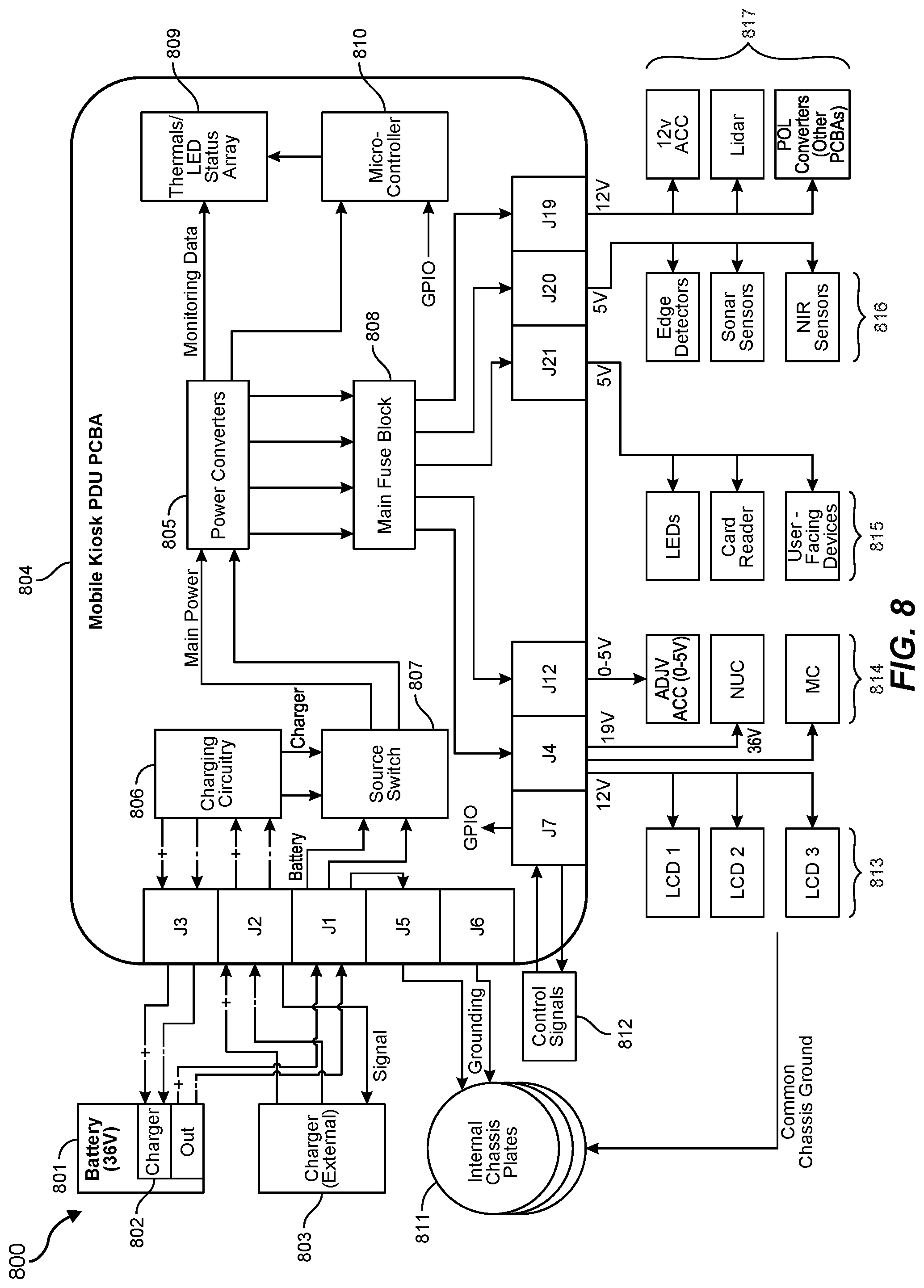 Patent US12576537 Figure 10 – Modular robot with power management platform