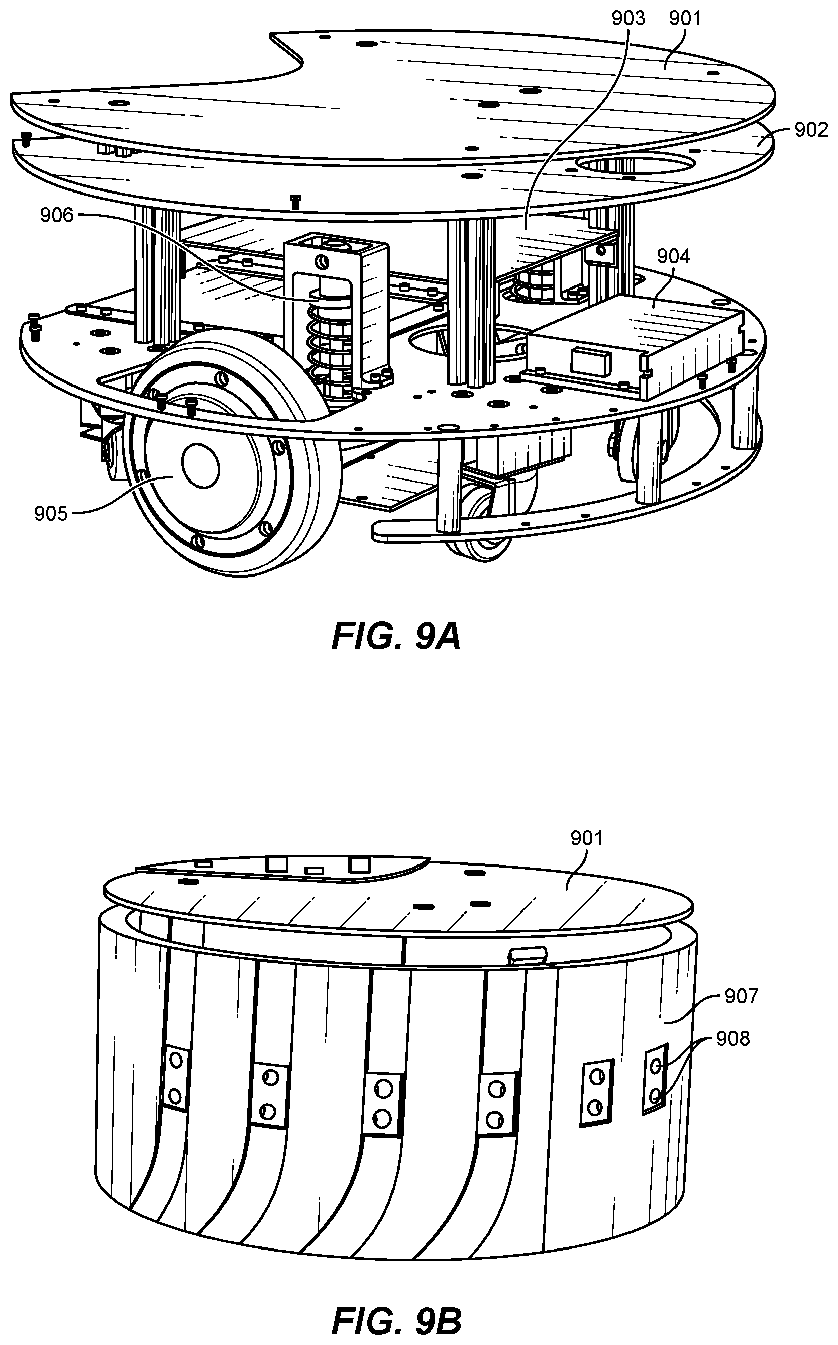 Patent US12576537 Figure 11 – Modular robot with power management platform