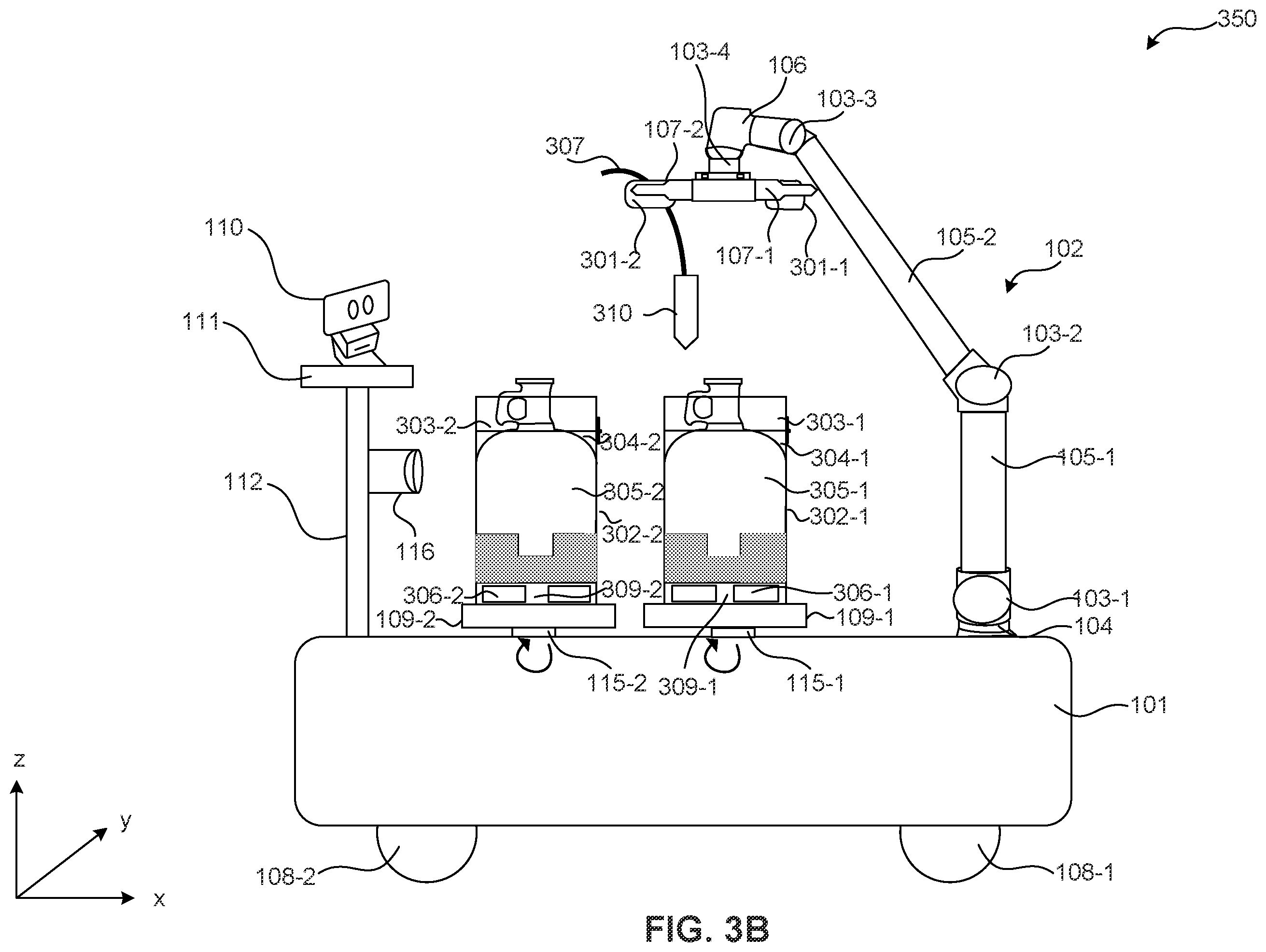 Patent US12576538 Figure 5 – Photoresist bottle replacement system
