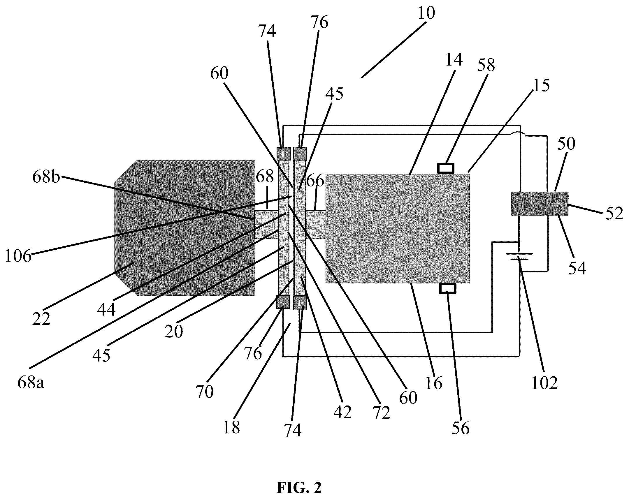 Patent US12576549 Figure 2 – Electrostatic clutch for power tool