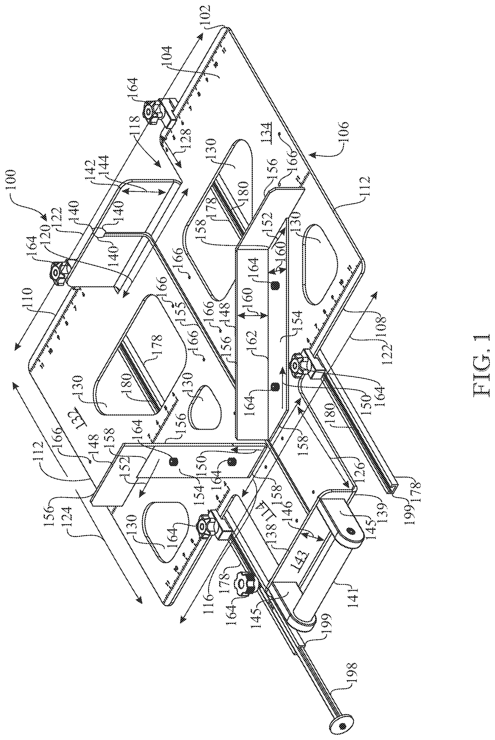 Patent US12576550 Figure 1 – Miter device
