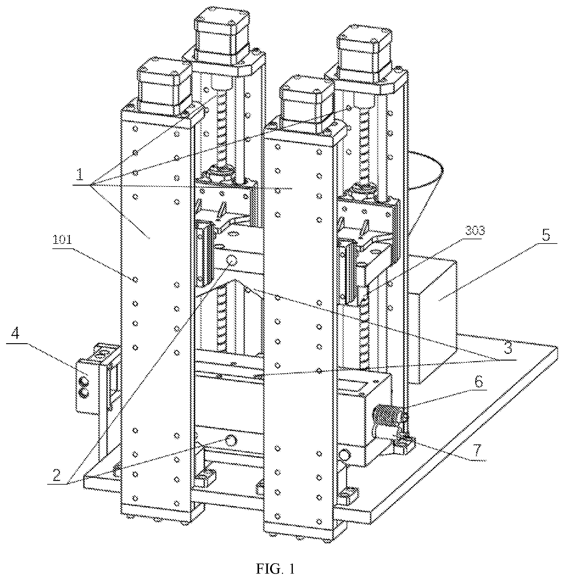 Patent US12576557 Figure 1 – Melt impregnation device with automatic lifting channel for additive manufacturing filaments
