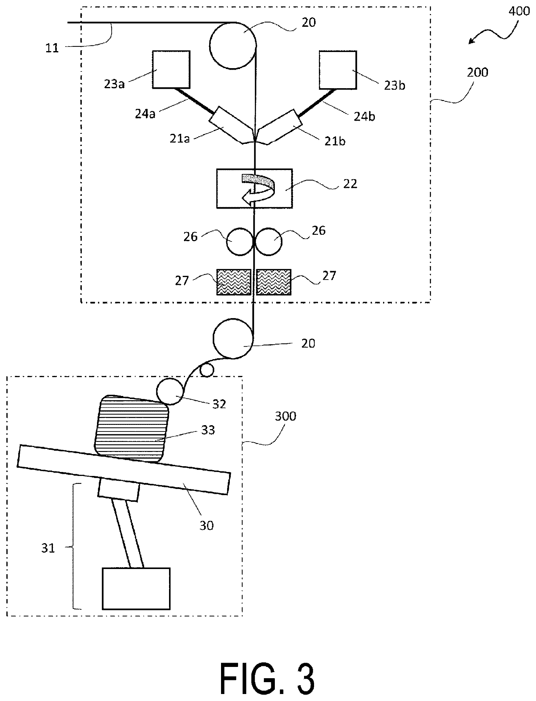 Patent US12576559 Figure 3 – Molded article manufacturing method, resin impregnating apparatus, and 3D printer