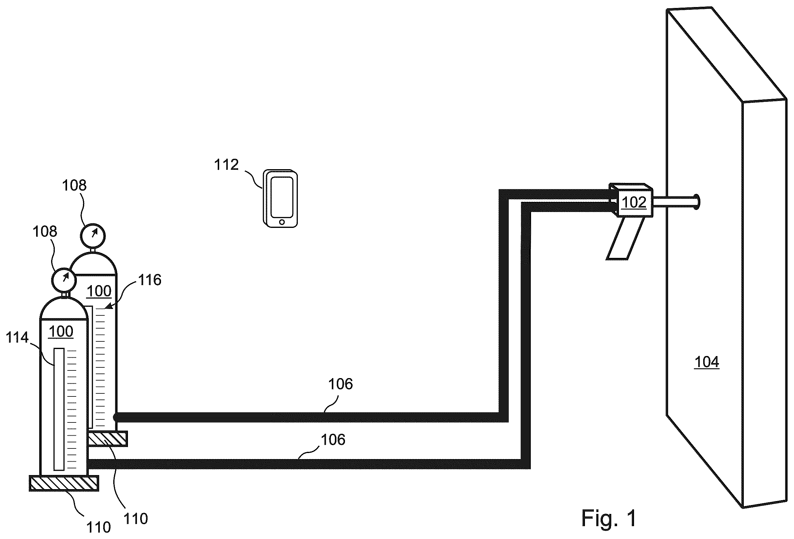 Patent US12576565 Figure 1 – System and method of injecting accurate quantities of foam into cavities without positive displacement flow meters or flow rate control apparatus