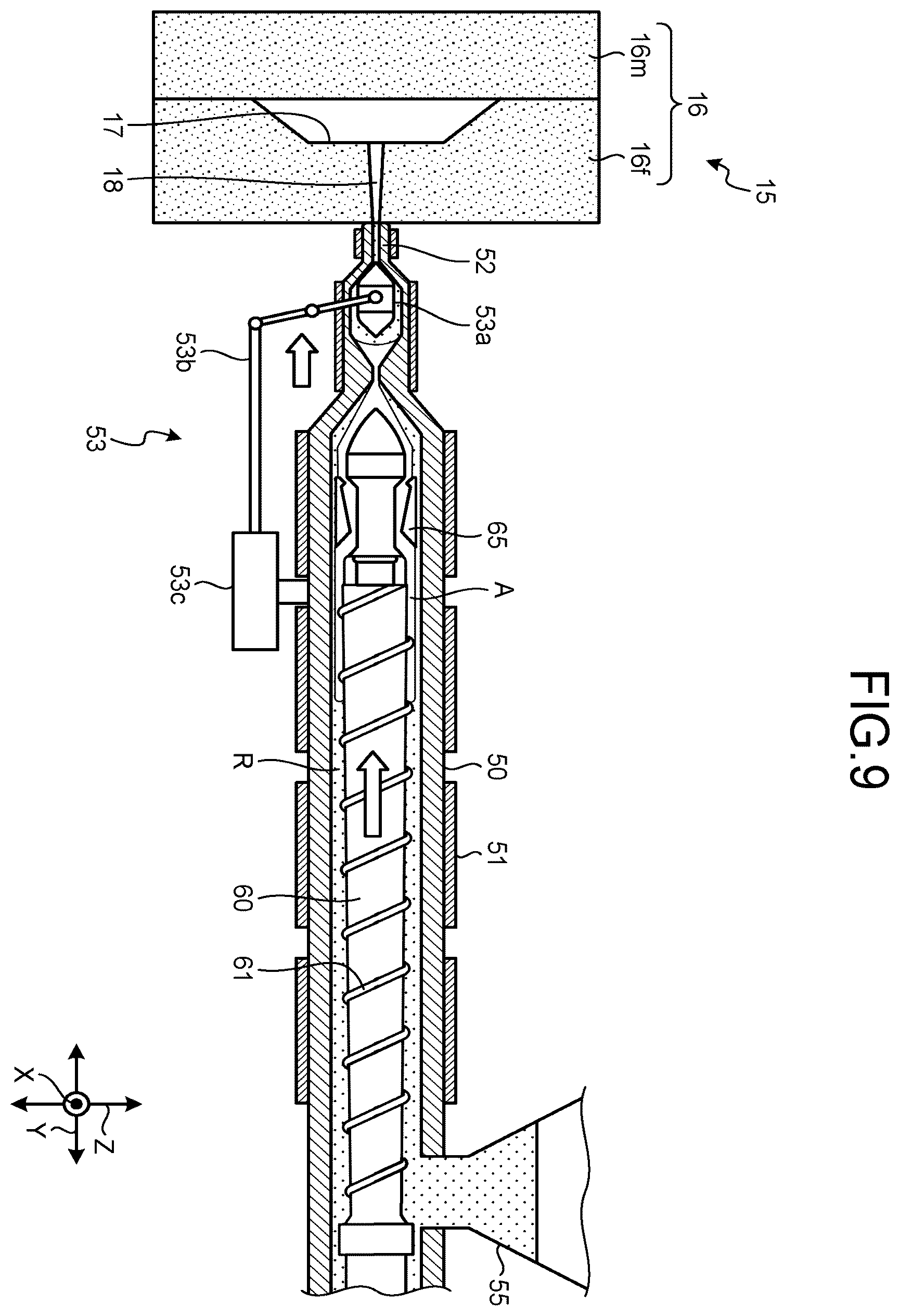 Patent US12576566 Figure 9 – Foam molding method, control method for injection molding machine for foam molding, and injection molding machine for foam molding