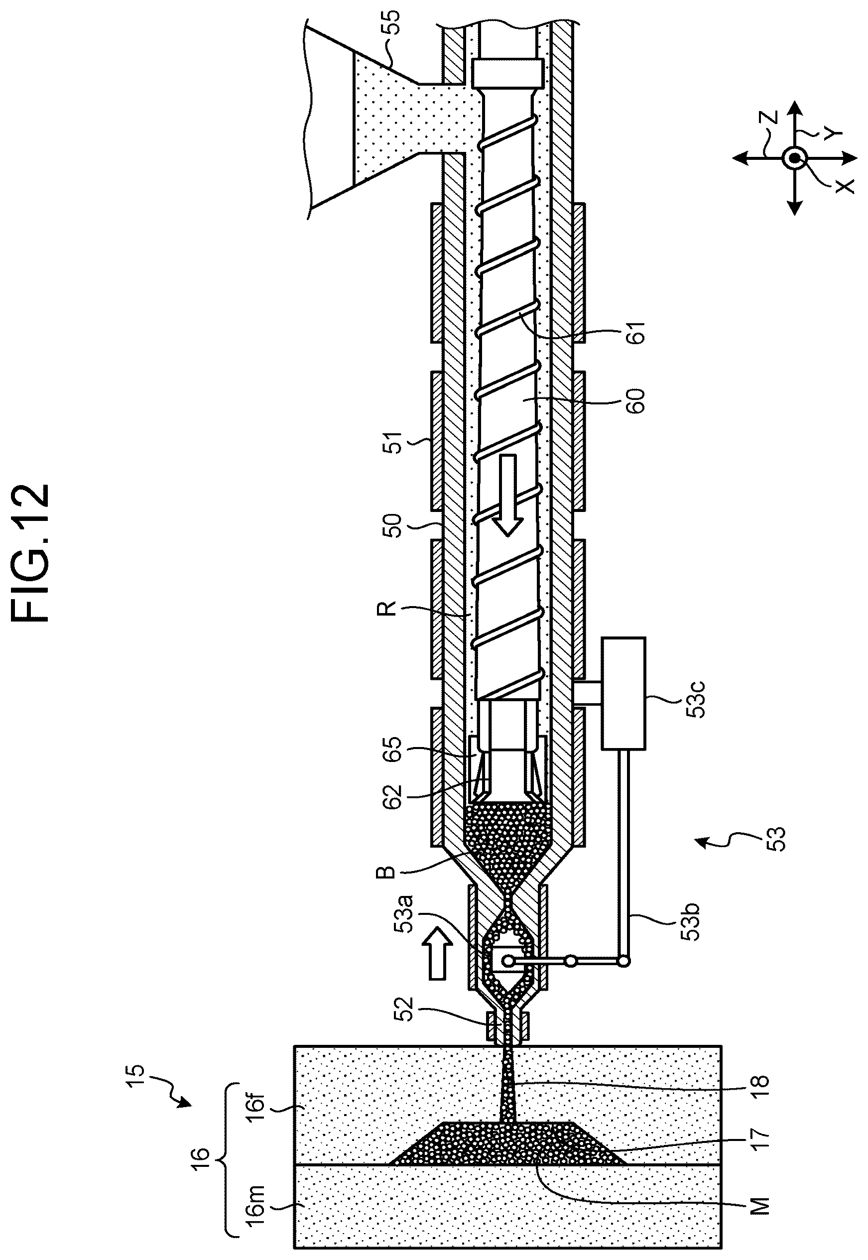 Patent US12576566 Figure 12 – Foam molding method, control method for injection molding machine for foam molding, and injection molding machine for foam molding