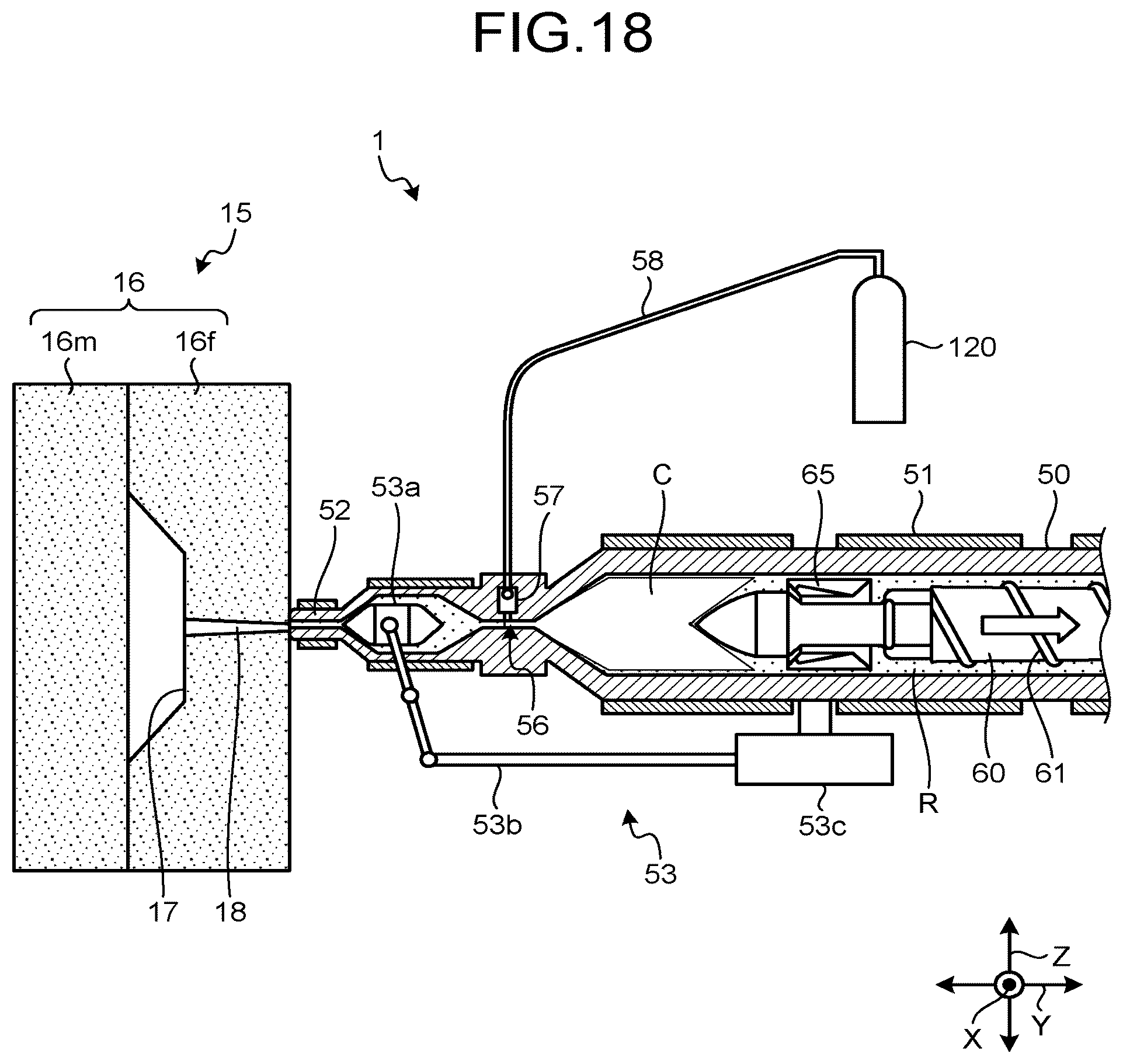 Patent US12576566 Figure 18 – Foam molding method, control method for injection molding machine for foam molding, and injection molding machine for foam molding