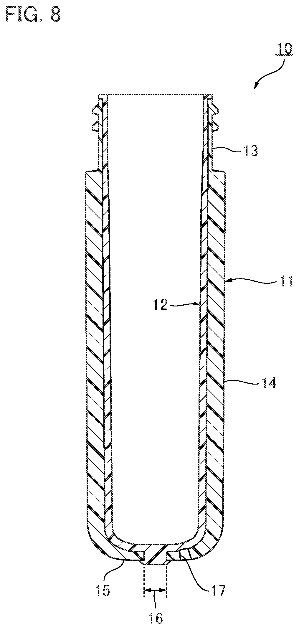 Patent US12576573 Figure 8 – Hot-runner mold and device for manufacturing resin container