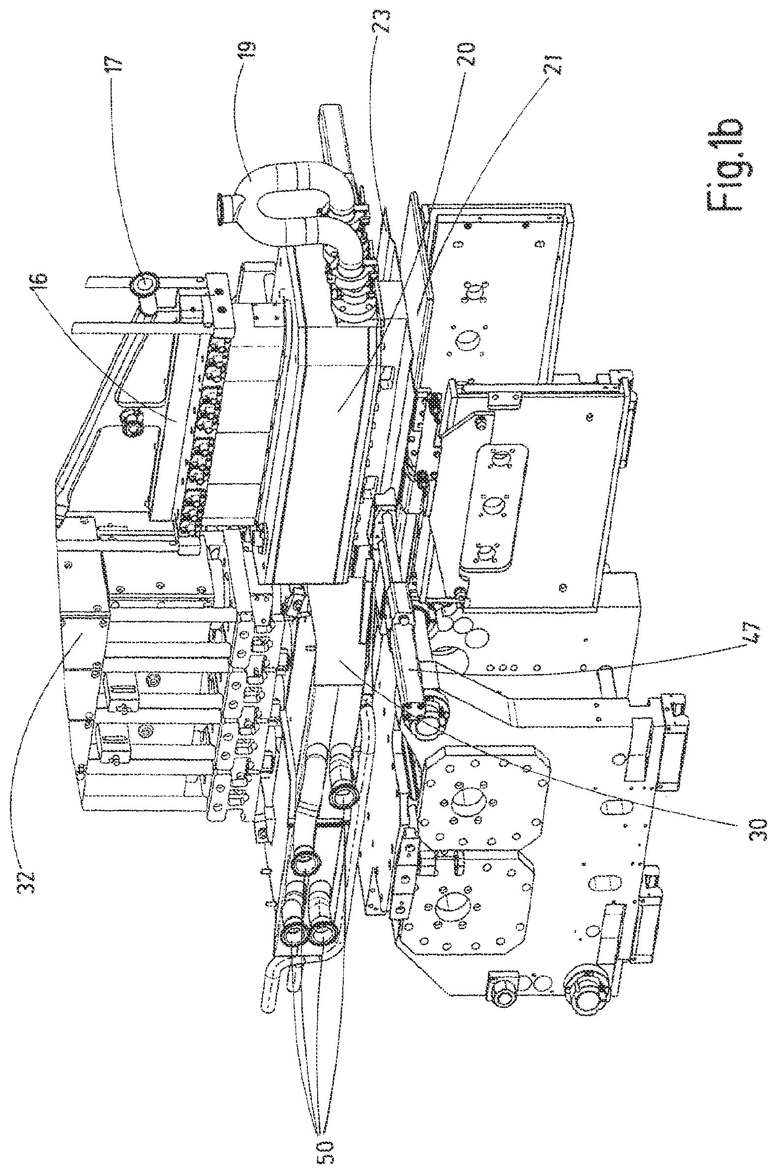 Patent US12576576 Figure 2 – Apparatus and process for producing moulded, filled and sealed receptacle products made of plastics material