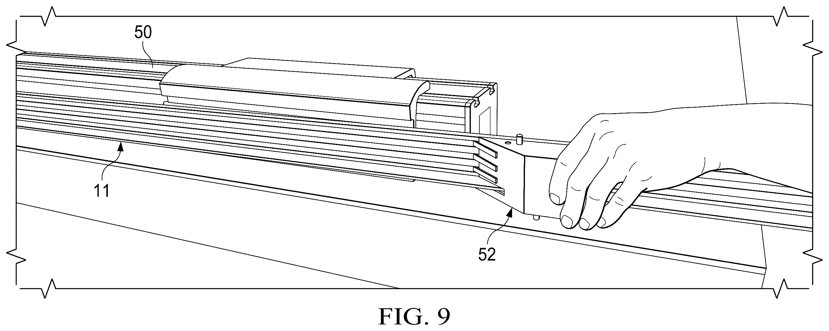 Patent US12576579 Figure 9 – Method of manufacturing a door frame subassembly for an electronic display assembly
