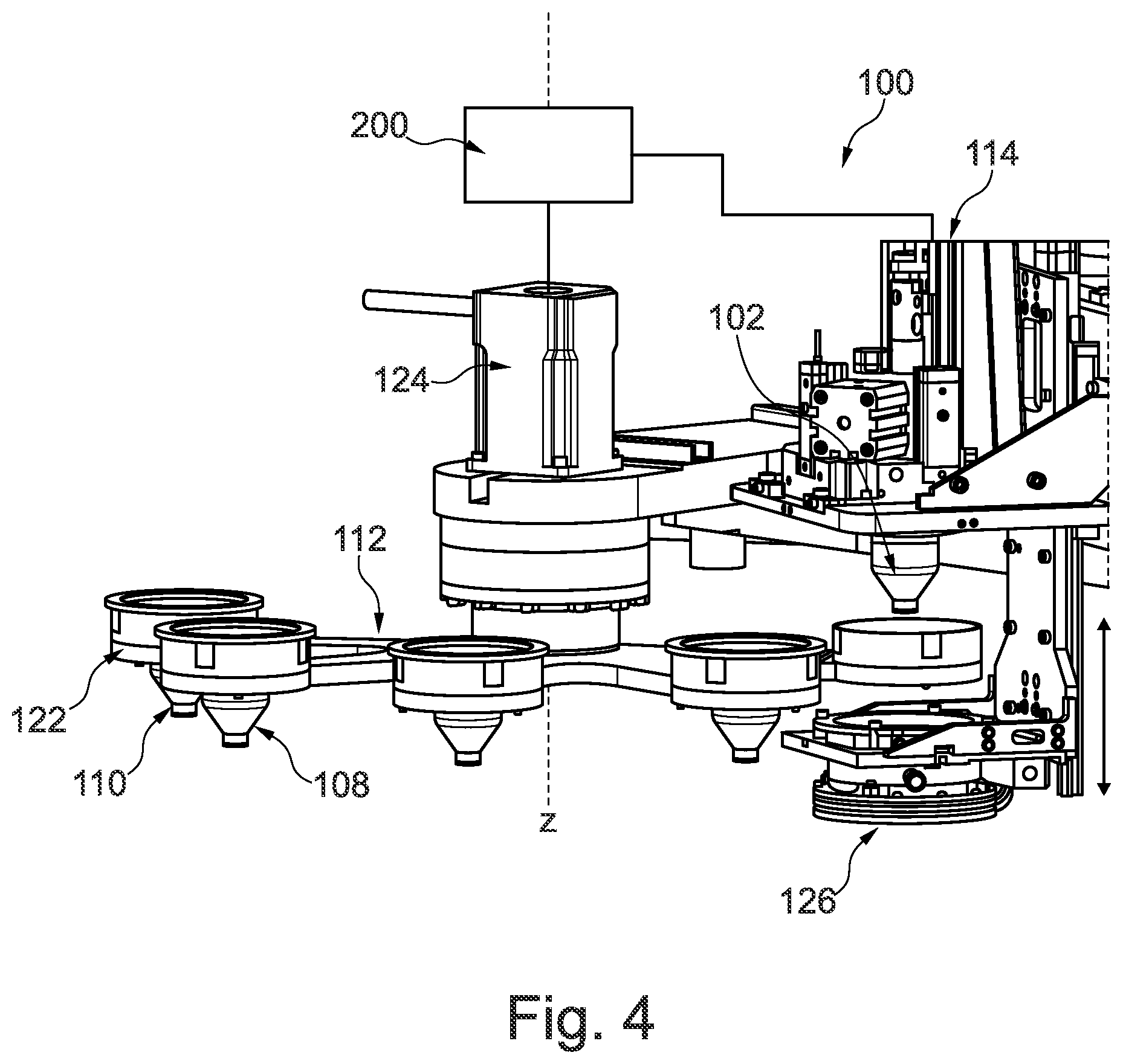 Patent US12576584 Figure 4 – Device for additive manufacturing of a component