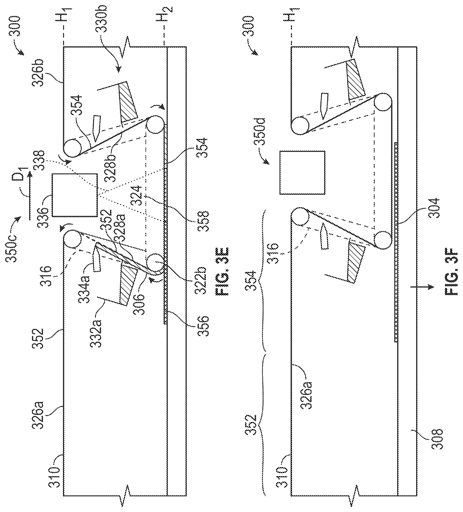 Patent US12576585 Figure 5 – Additive manufacturing systems with fixed substrates