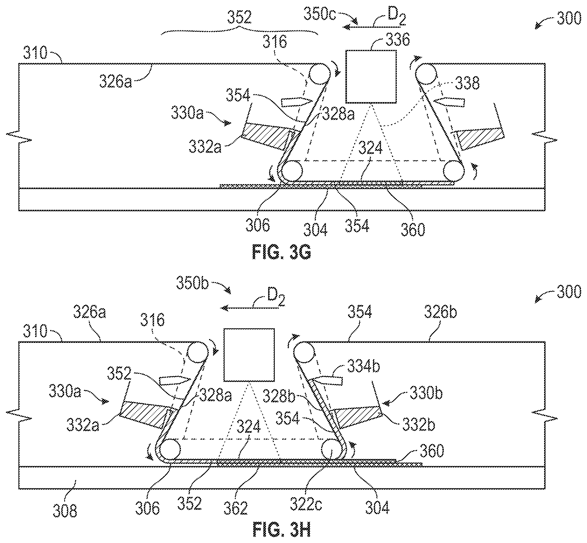 Patent US12576585 Figure 6 – Additive manufacturing systems with fixed substrates