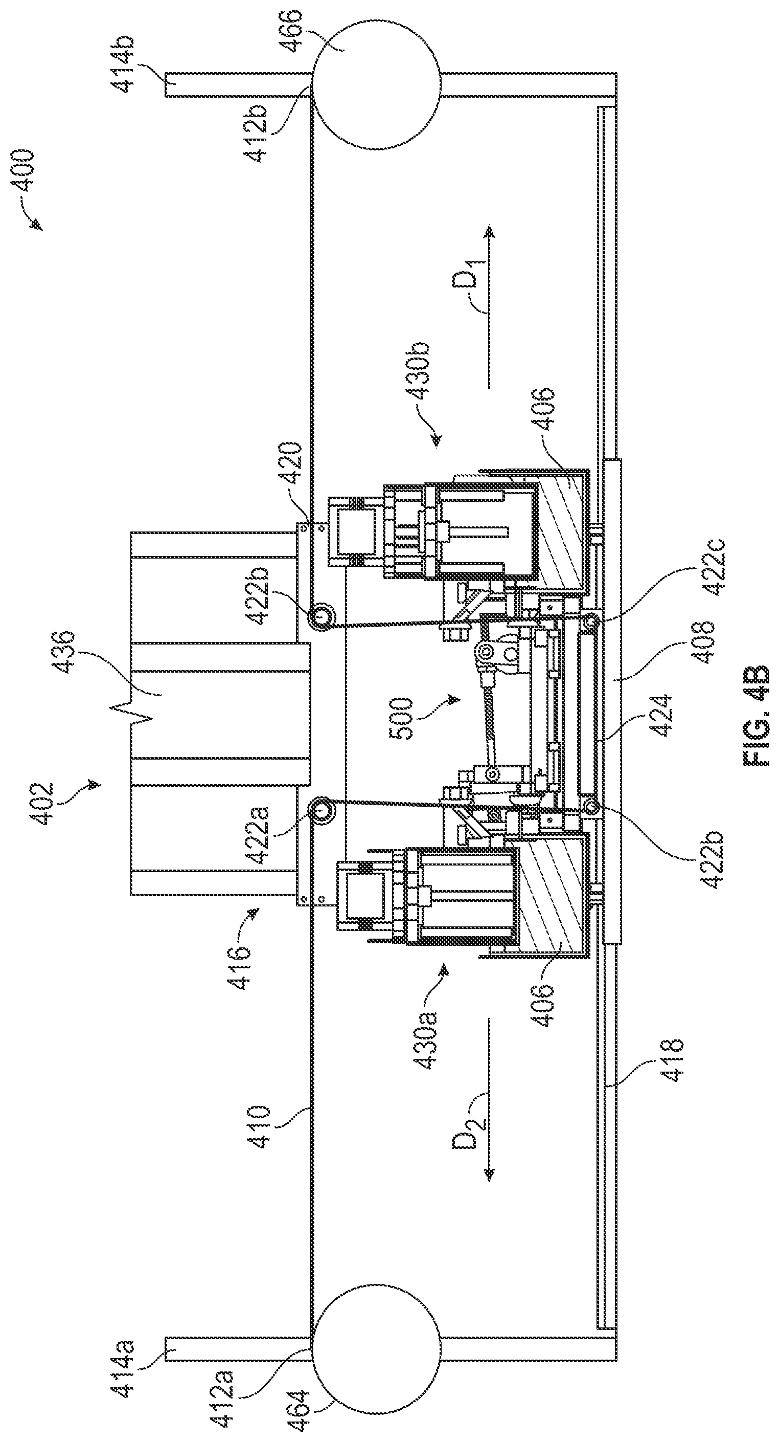 Patent US12576585 Figure 8 – Additive manufacturing systems with fixed substrates