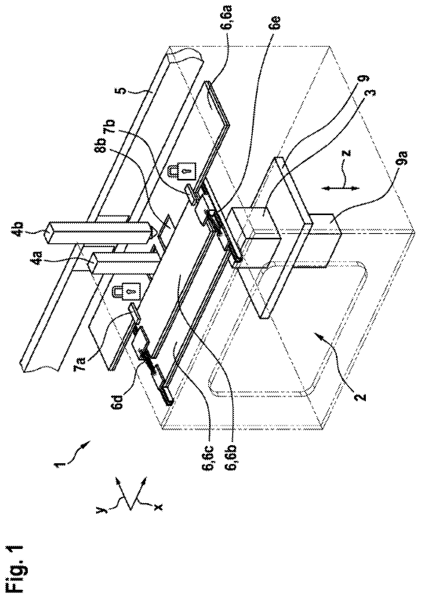 Patent US12576587 Figure 1 – 3D printer for automated series production