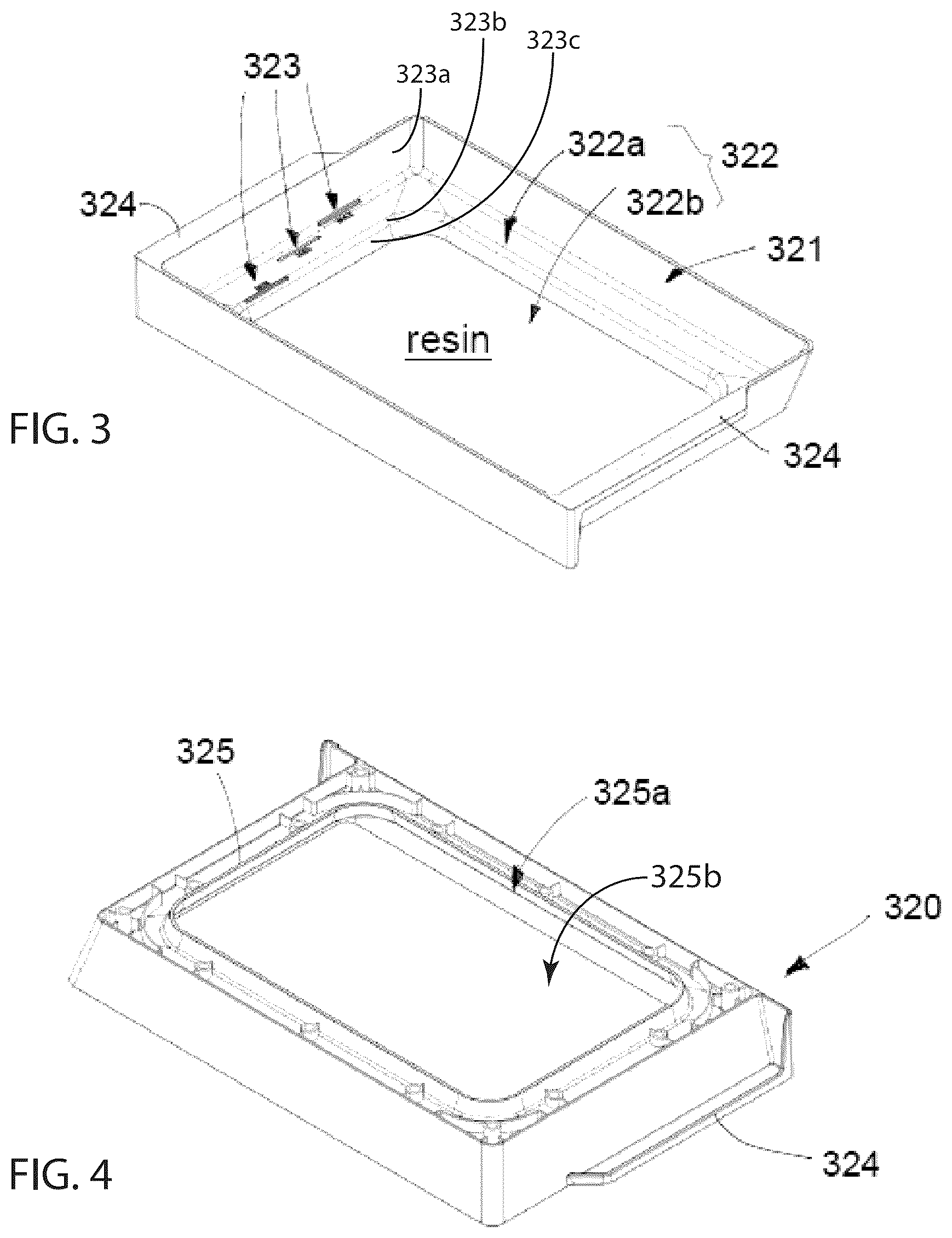 Patent US12576588 Figure 3 – Reservoir with substrate assembly for reducing separation forces in three-dimensional printing