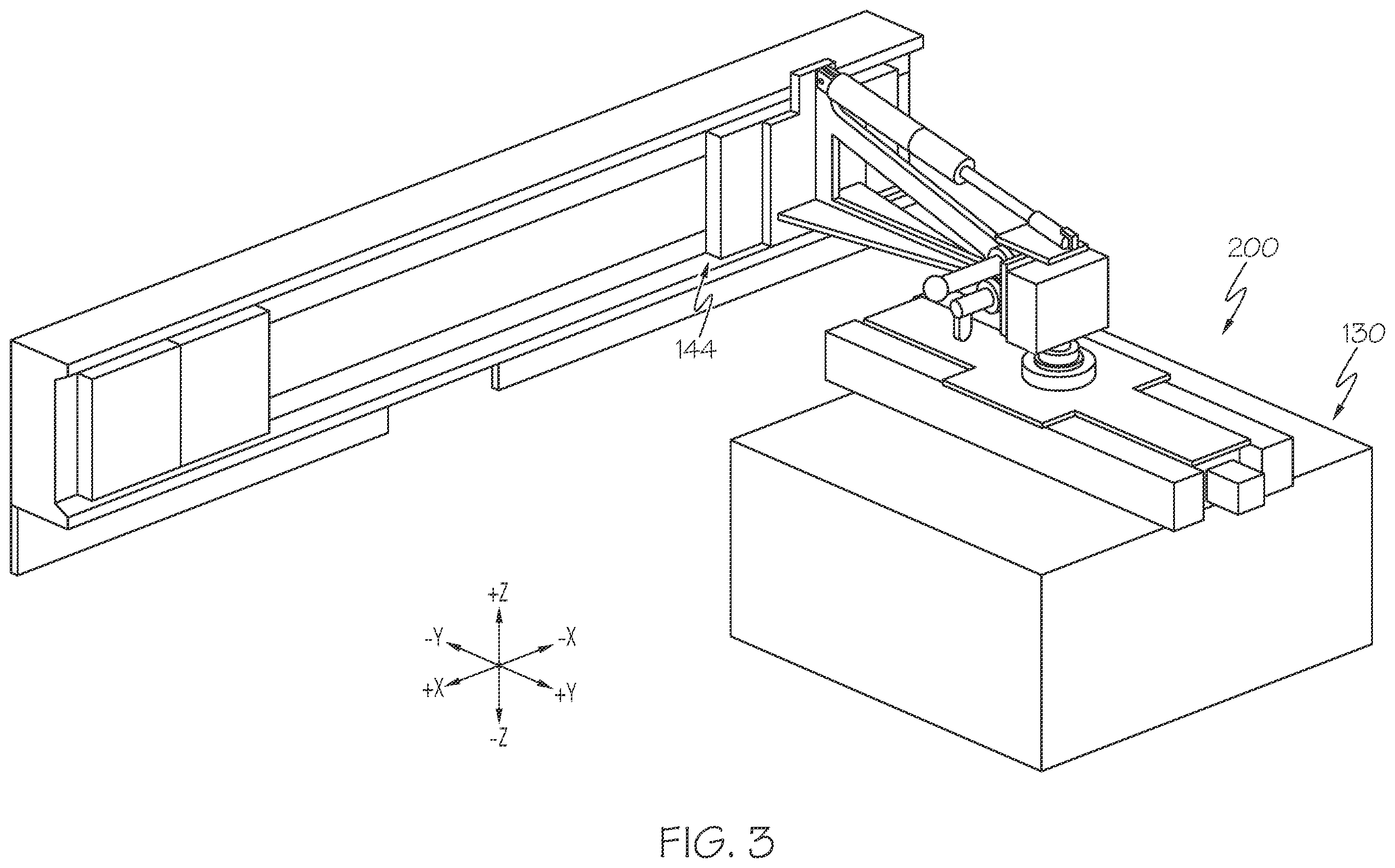 Patent US12576589 Figure 3 – Print and recoat assemblies for additive manufacturing systems and methods for using the same