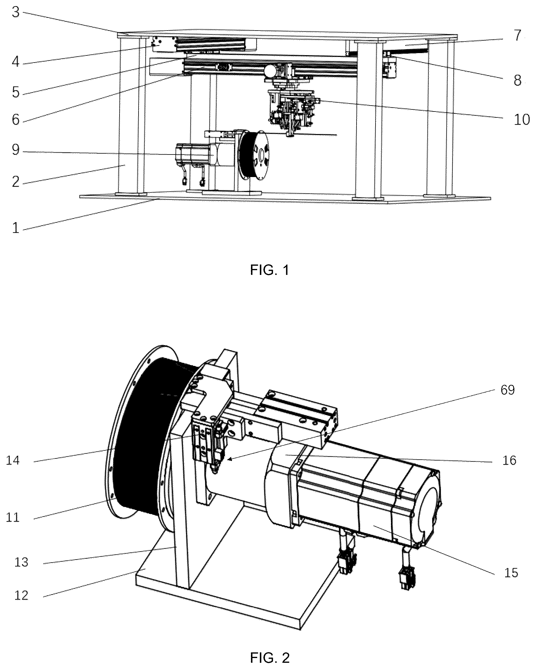 Patent US12576591 Figure 1 – Automatic filament ending device