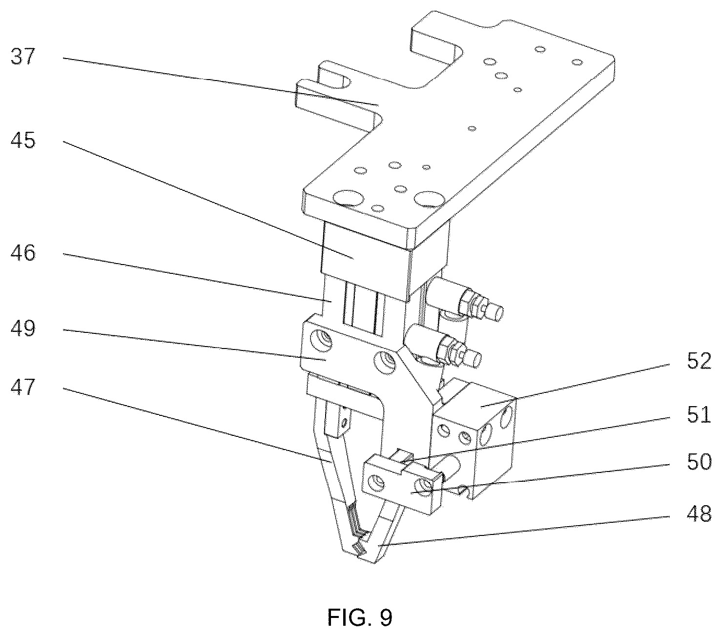 Patent US12576591 Figure 5 – Automatic filament ending device