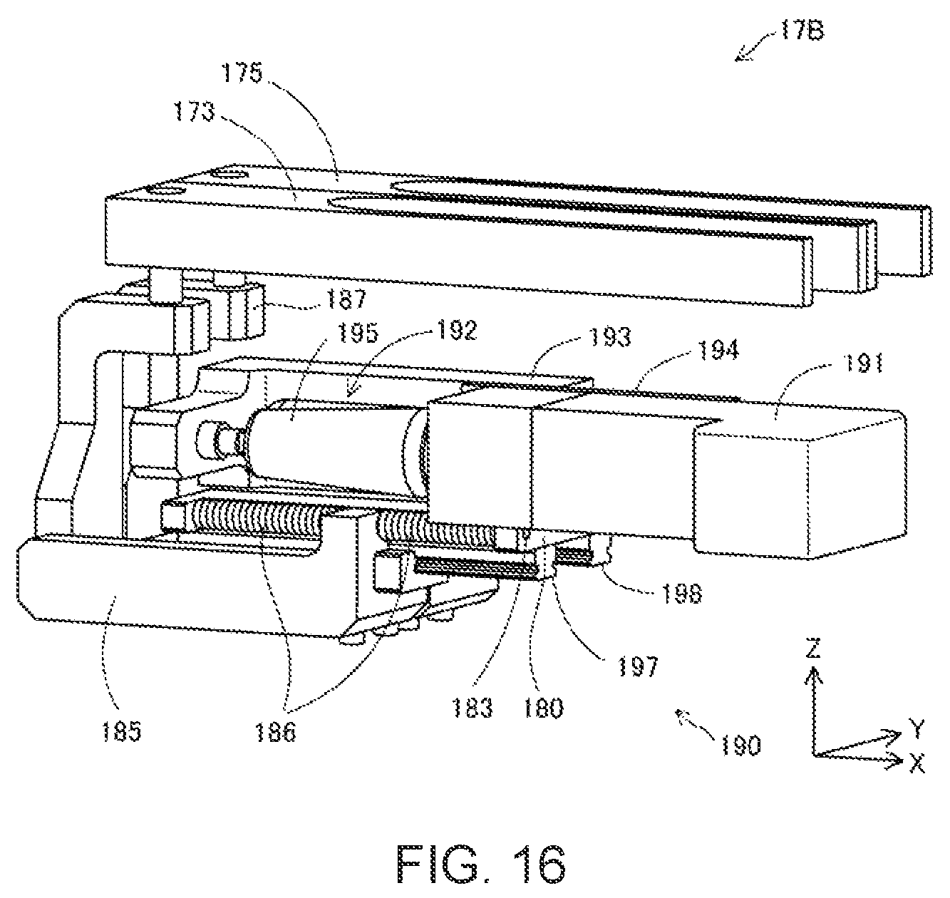 Patent US12576593 Figure 14 – Plasticizing device, three dimensional molding device, and injection molding device