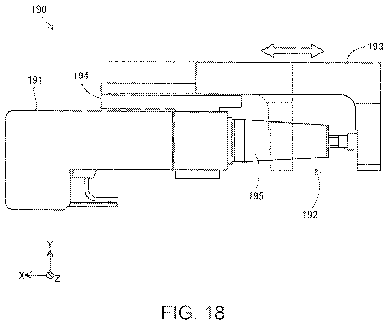 Patent US12576593 Figure 16 – Plasticizing device, three dimensional molding device, and injection molding device