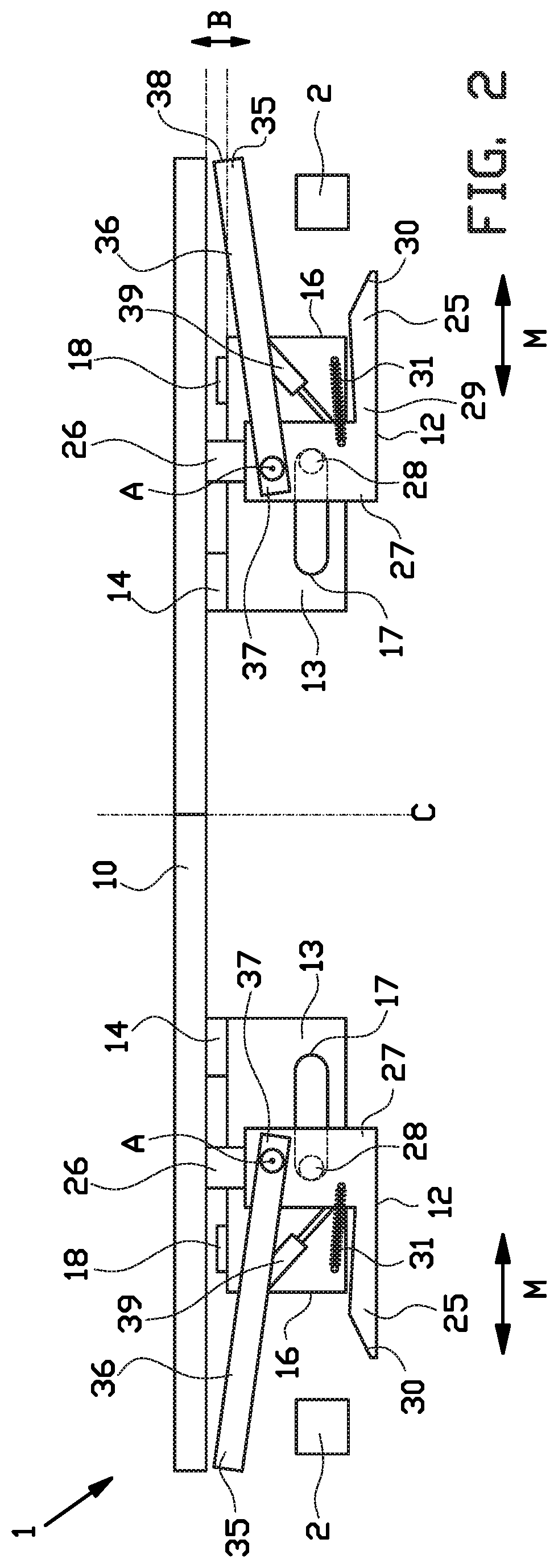 Patent US12576604 Figure 2 – Gripper and method for gripping a tire bead ring