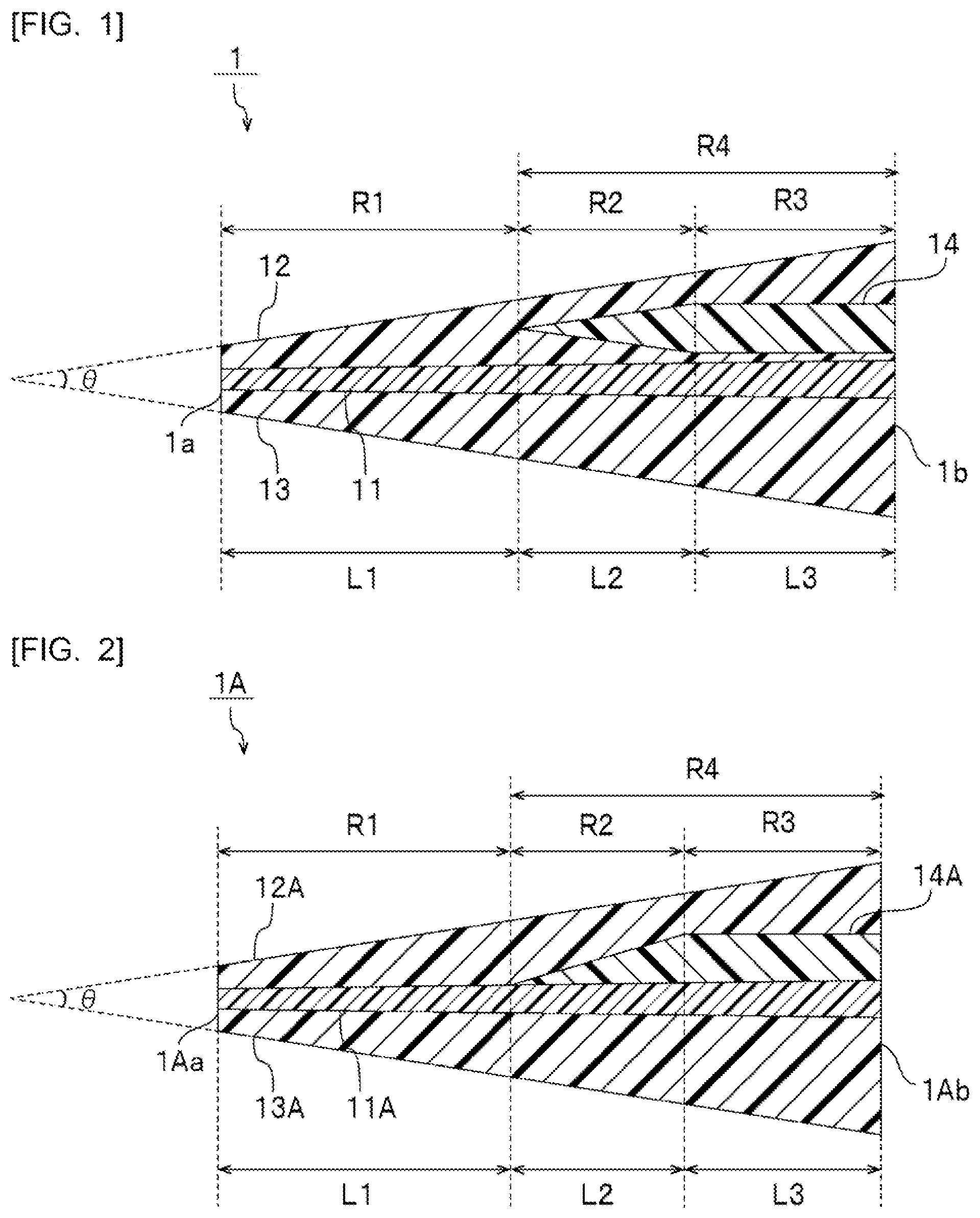Patent US12576610 Figure 1 – Laminated glass interlayer film and laminated glass