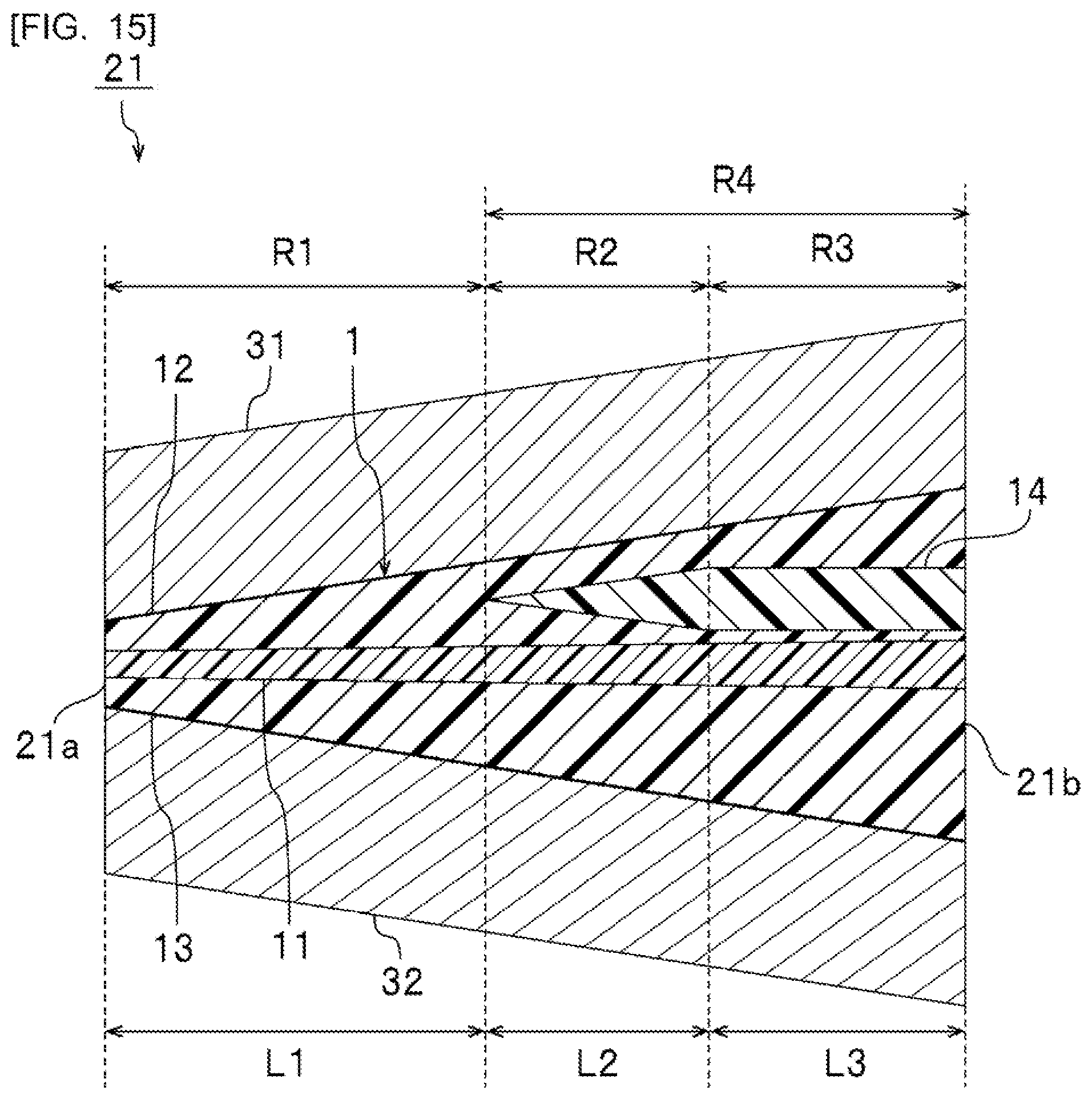 Patent US12576610 Figure 7 – Laminated glass interlayer film and laminated glass
