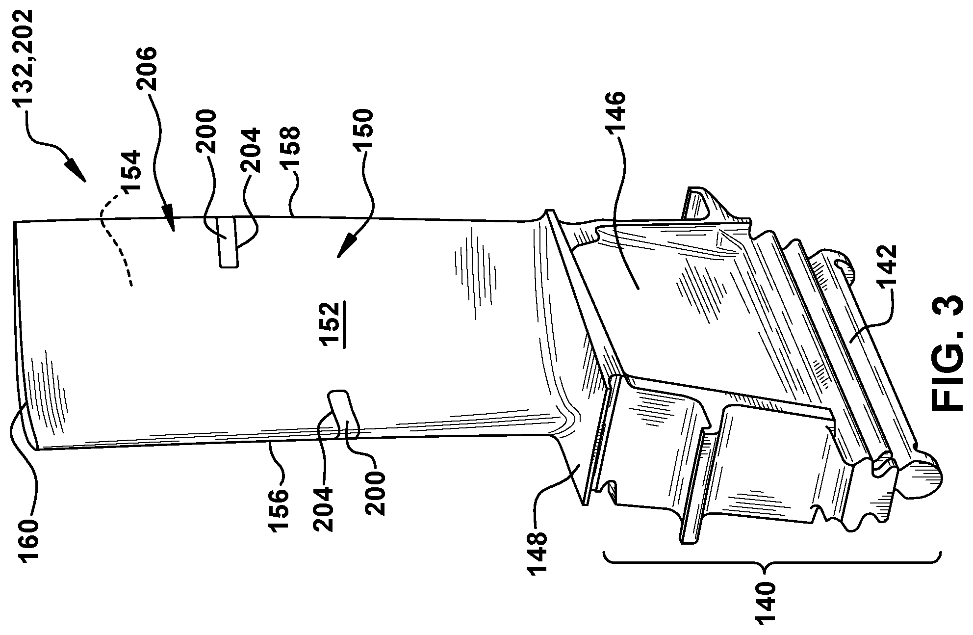 Patent US12576614 Figure 3 – Porous metal coupon with thermal transfer structure for component and related component
