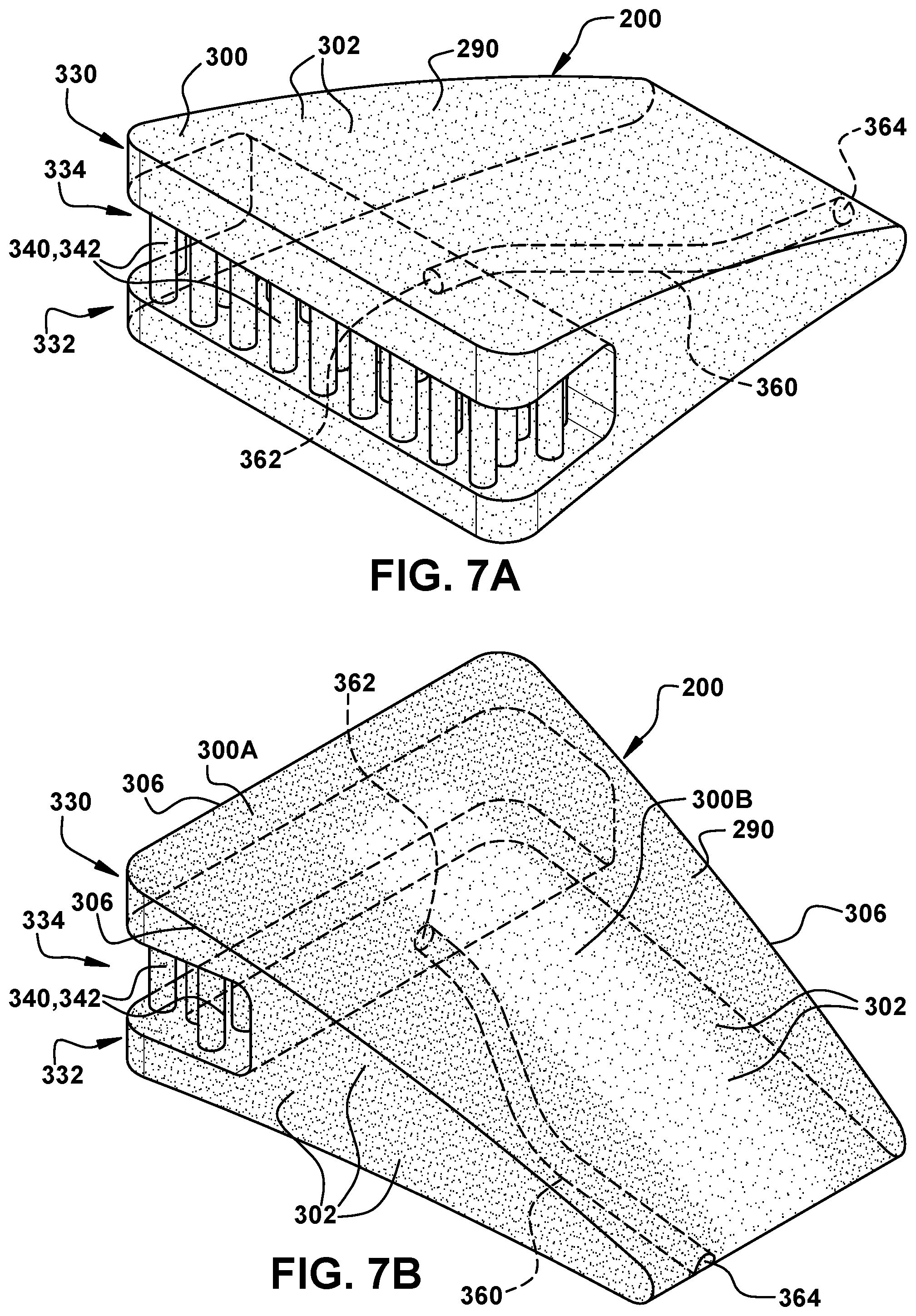 Patent US12576614 Figure 7 – Porous metal coupon with thermal transfer structure for component and related component