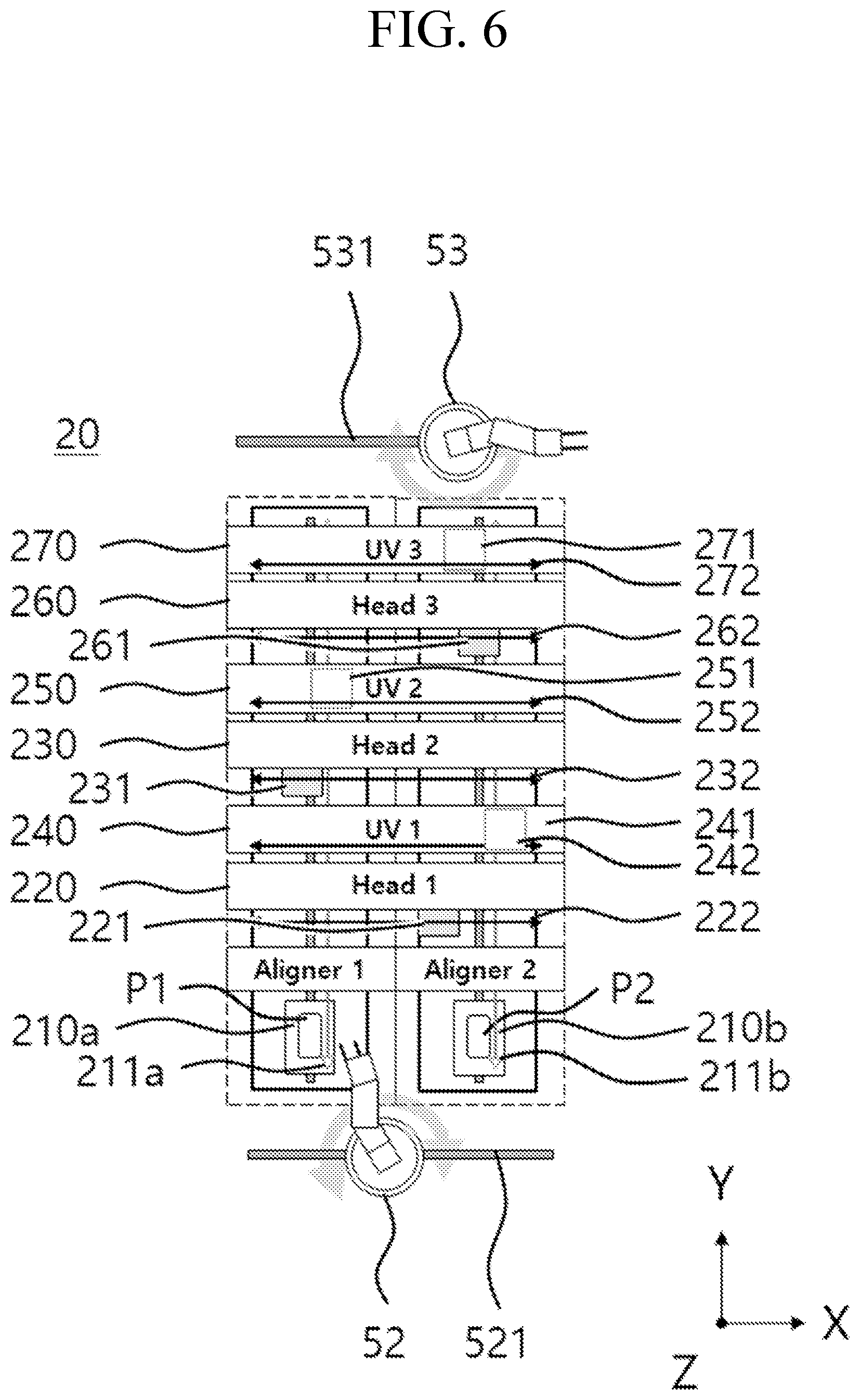 Patent US12576629 Figure 6 – Adhesive layer forming apparatus and display device manufacturing system including the same