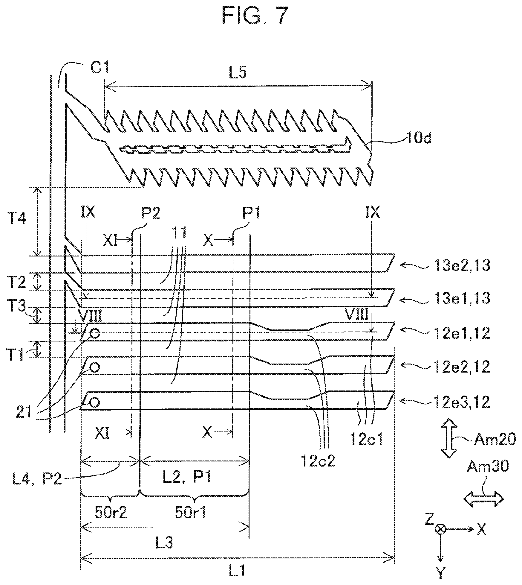 Patent US12576638 Figure 7 – Liquid ejecting head