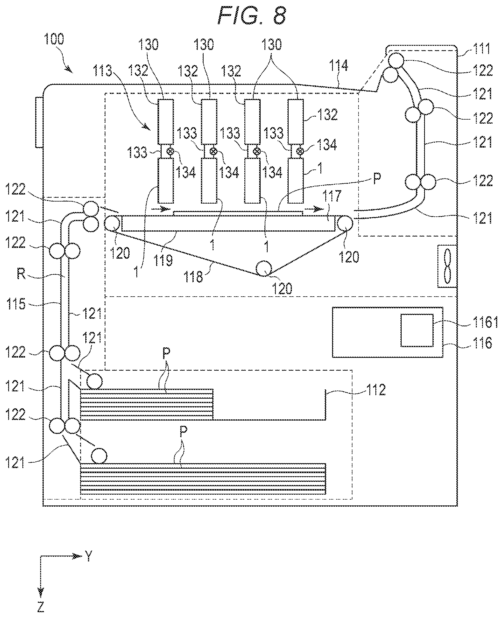 Patent US12576639 Figure 7 – Liquid ejecting head and liquid ejecting apparatus