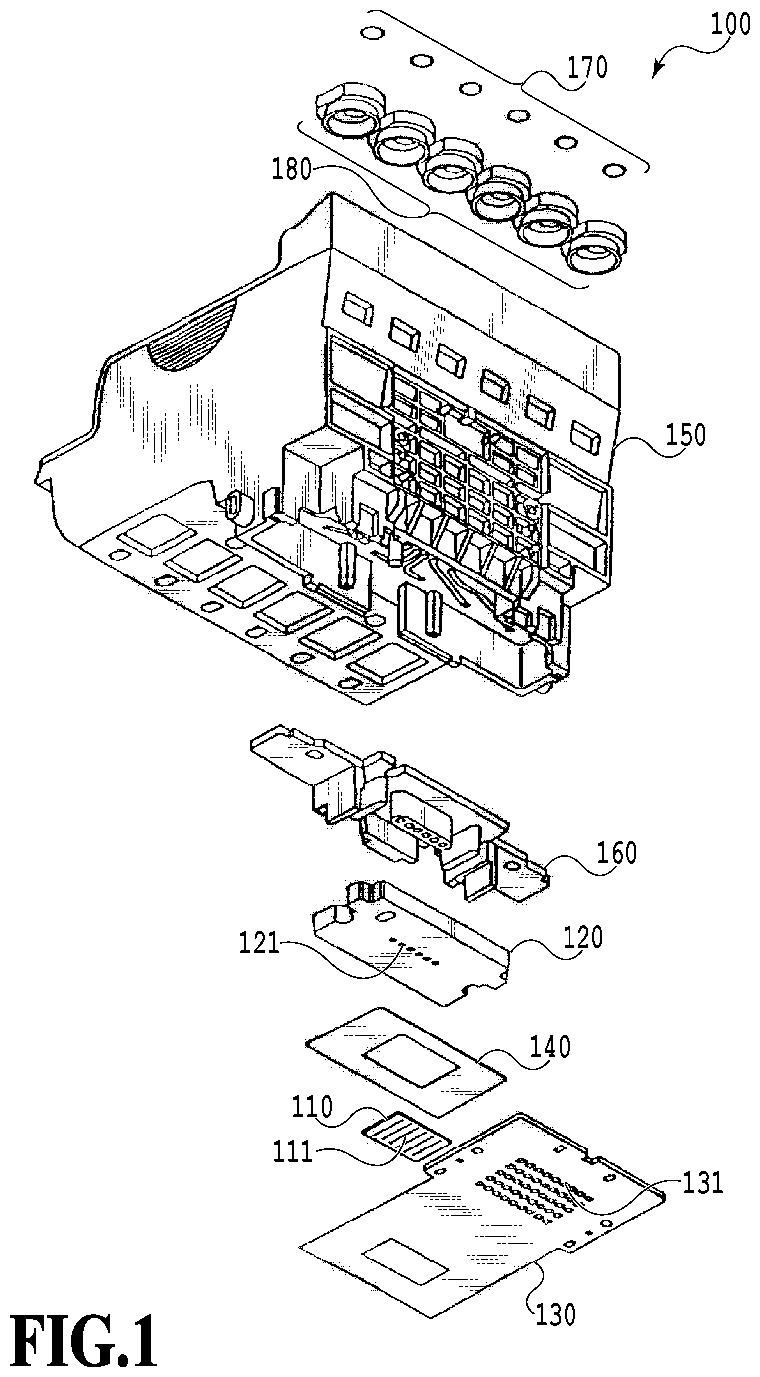 Patent US12576641 Figure 1 – Channel-forming substrate, print head, and method of manufacturing channel-forming substrate