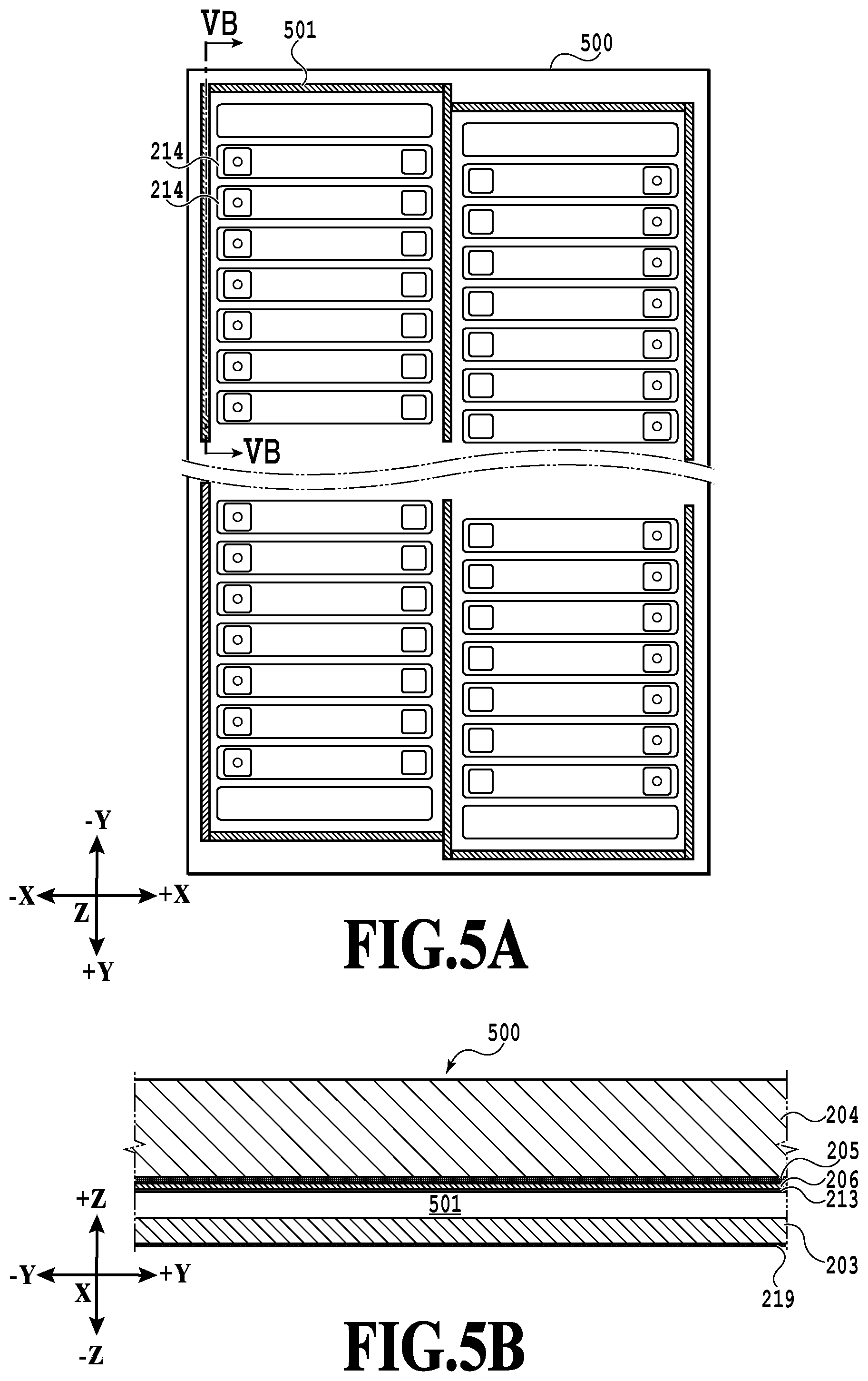 Patent US12576641 Figure 5 – Channel-forming substrate, print head, and method of manufacturing channel-forming substrate
