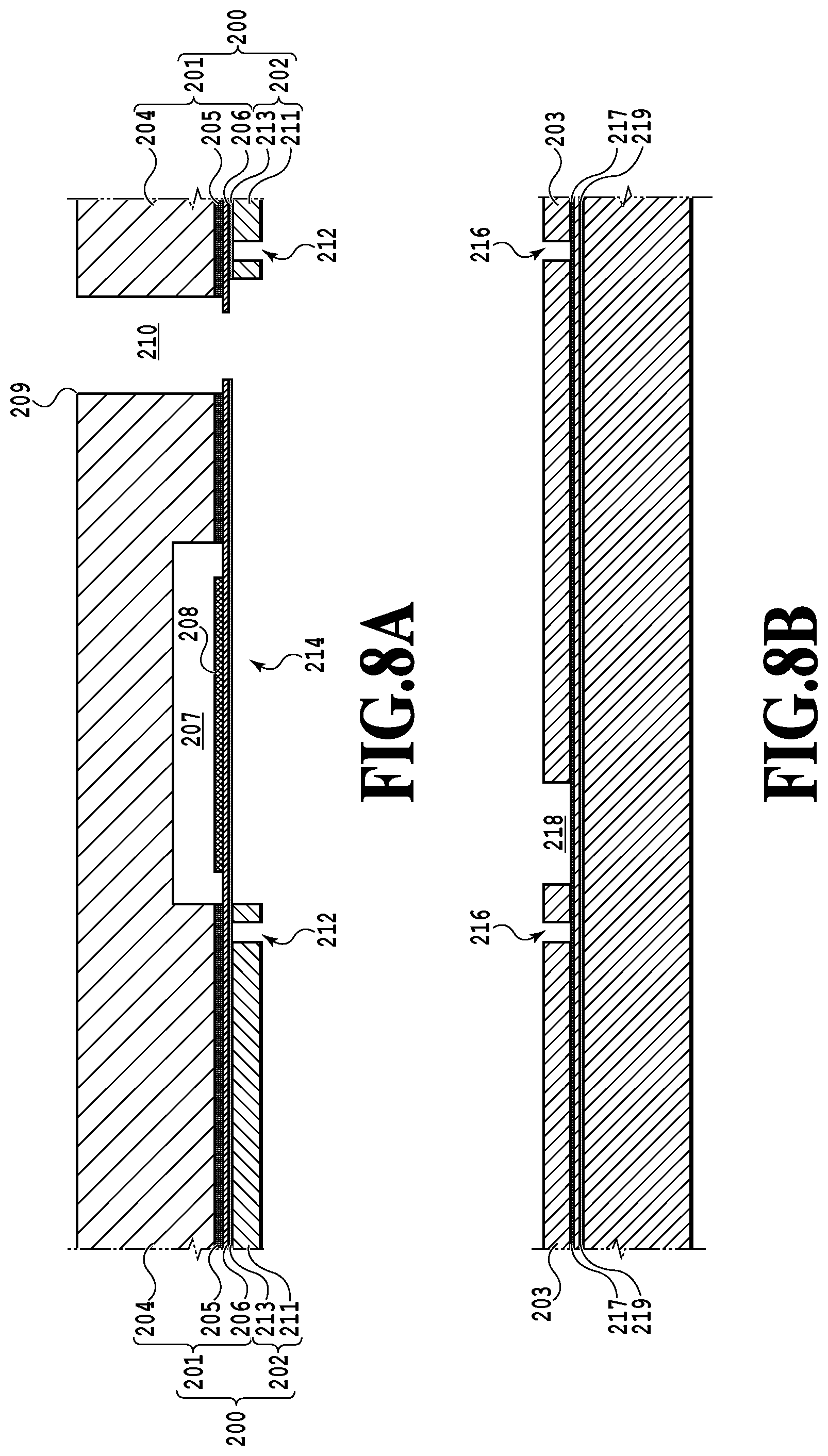 Patent US12576641 Figure 8 – Channel-forming substrate, print head, and method of manufacturing channel-forming substrate