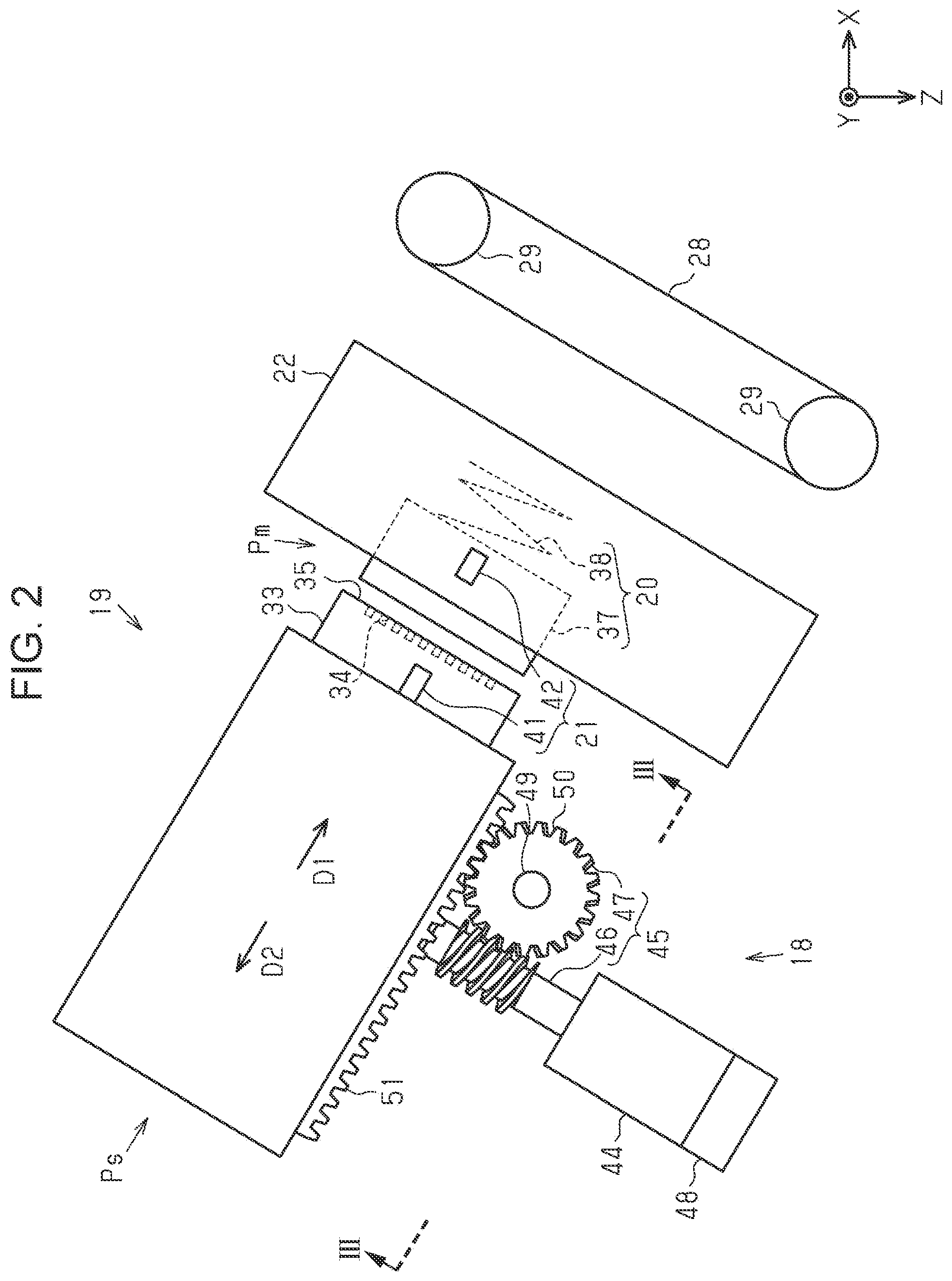 Patent US12576644 Figure 2 – Recording device and method of controlling recording device