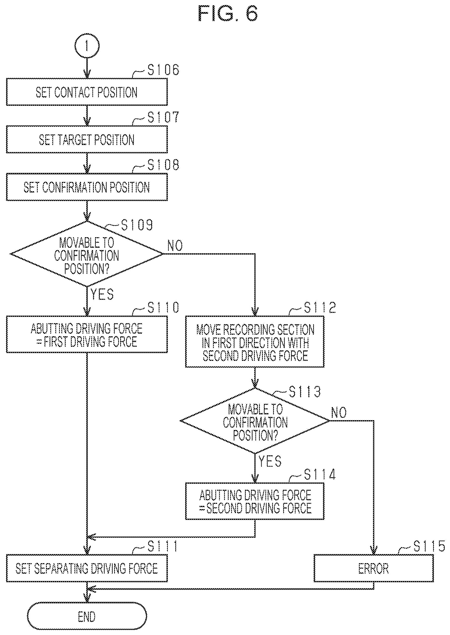 Patent US12576644 Figure 6 – Recording device and method of controlling recording device