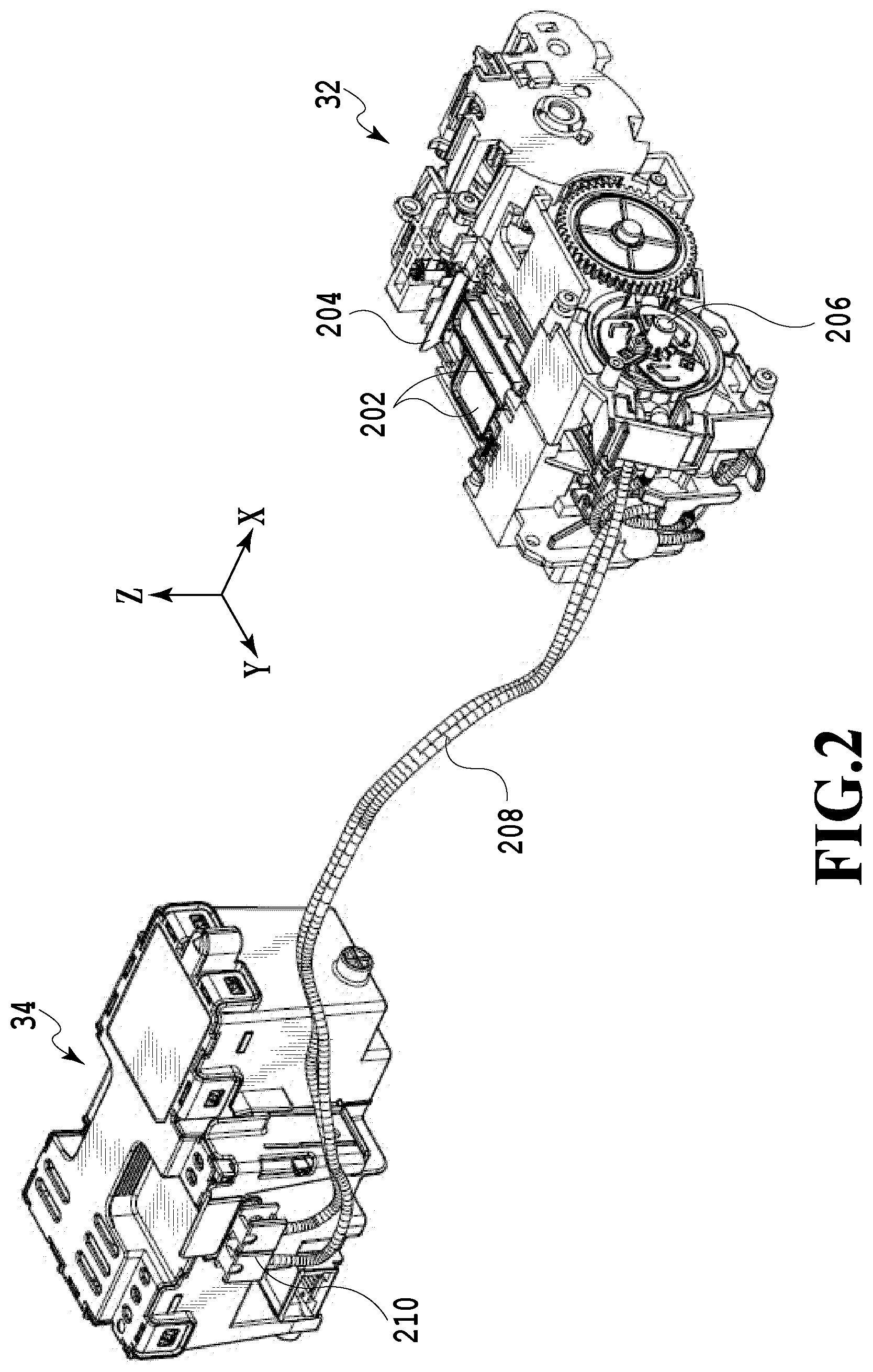Patent US12576645 Figure 2 – Waste ink tank and printing apparatus in which the tank includes a substantially box-shaped container provided with an insertion port that can be shielded