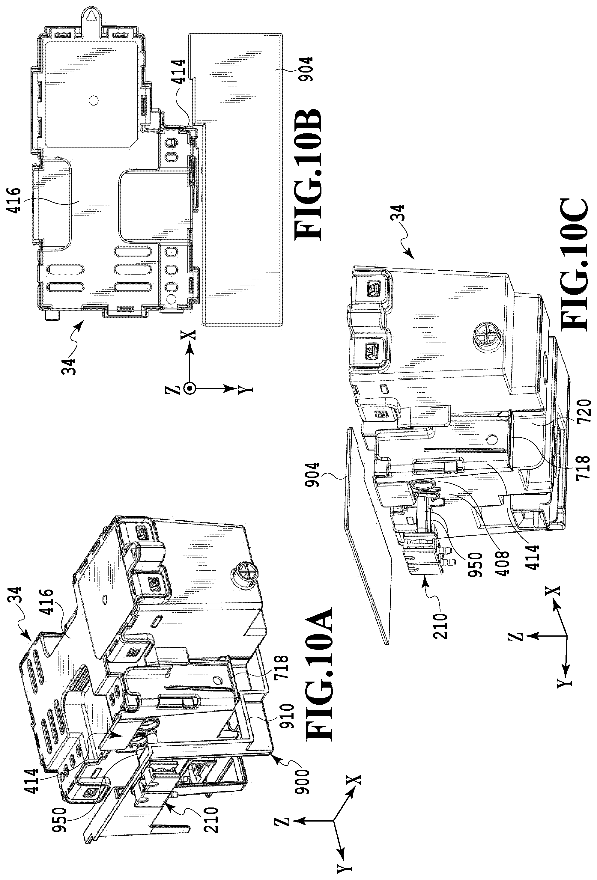 Patent US12576645 Figure 10 – Waste ink tank and printing apparatus in which the tank includes a substantially box-shaped container provided with an insertion port that can be shielded