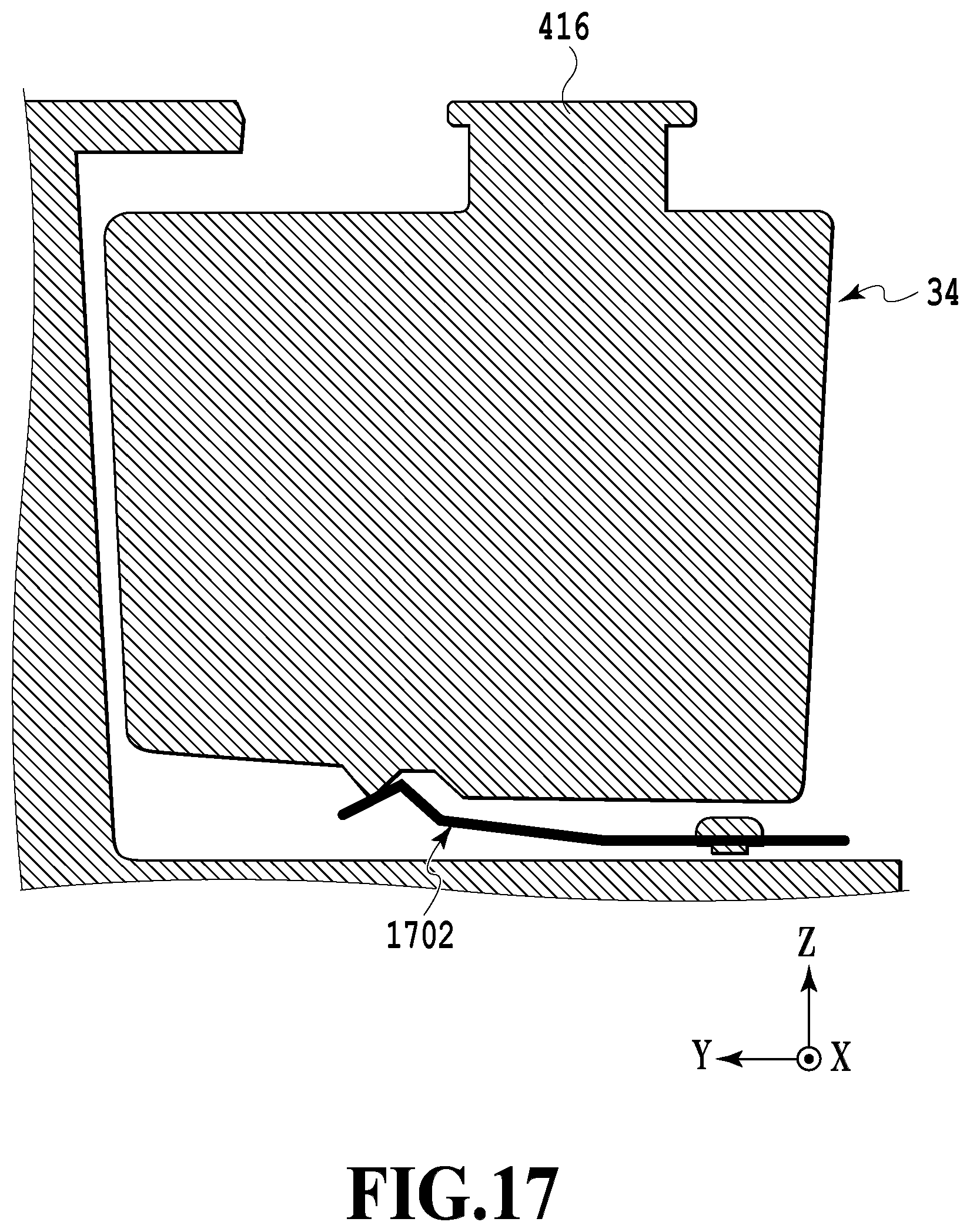Patent US12576645 Figure 17 – Waste ink tank and printing apparatus in which the tank includes a substantially box-shaped container provided with an insertion port that can be shielded