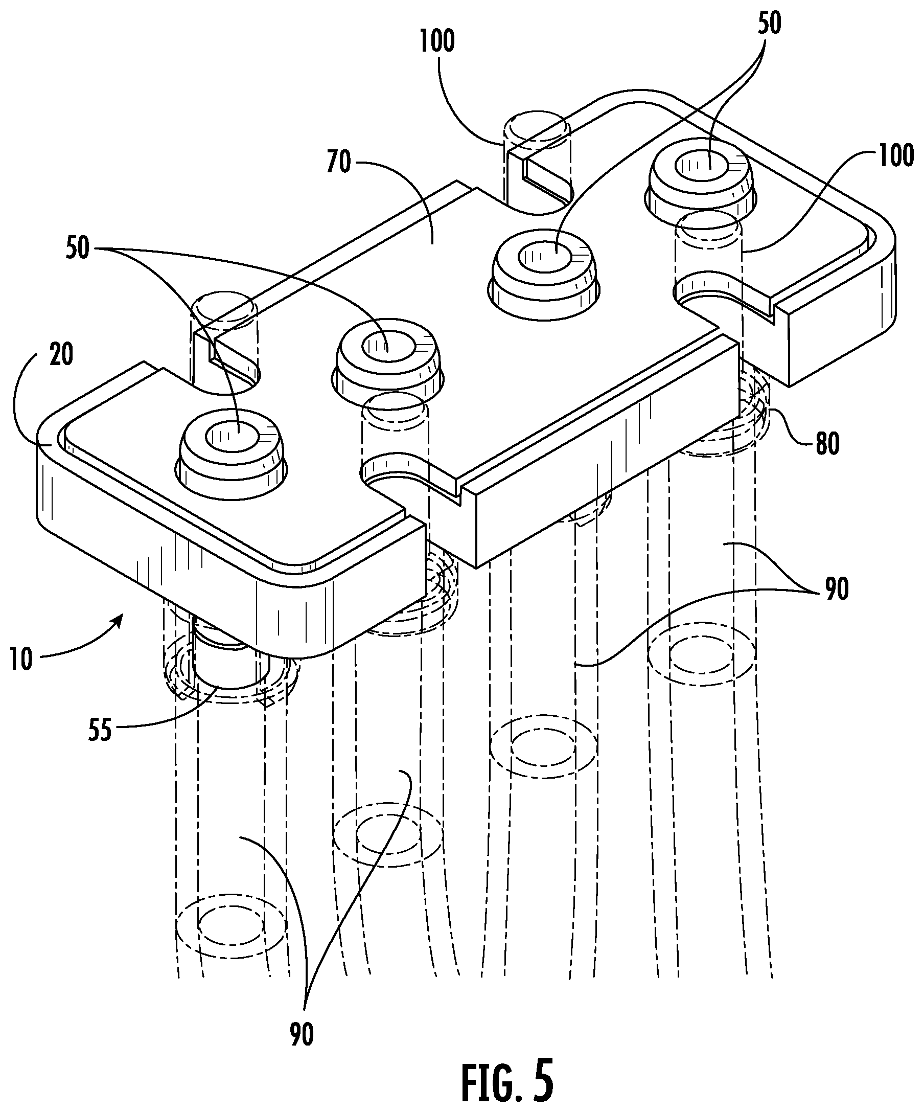 Patent US12576646 Figure 5 – Plate for a print head and print head assembly including said plate