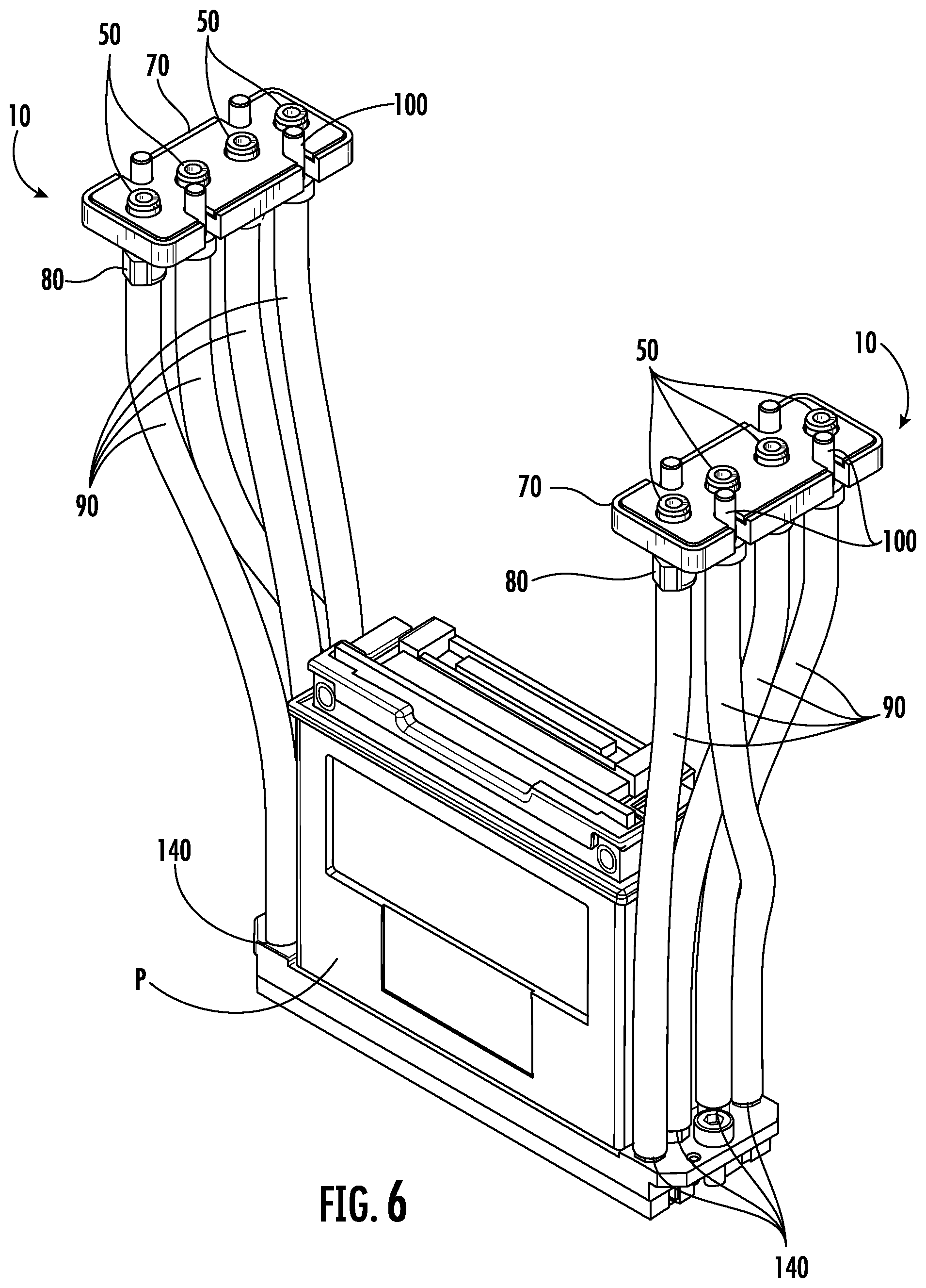 Patent US12576646 Figure 6 – Plate for a print head and print head assembly including said plate